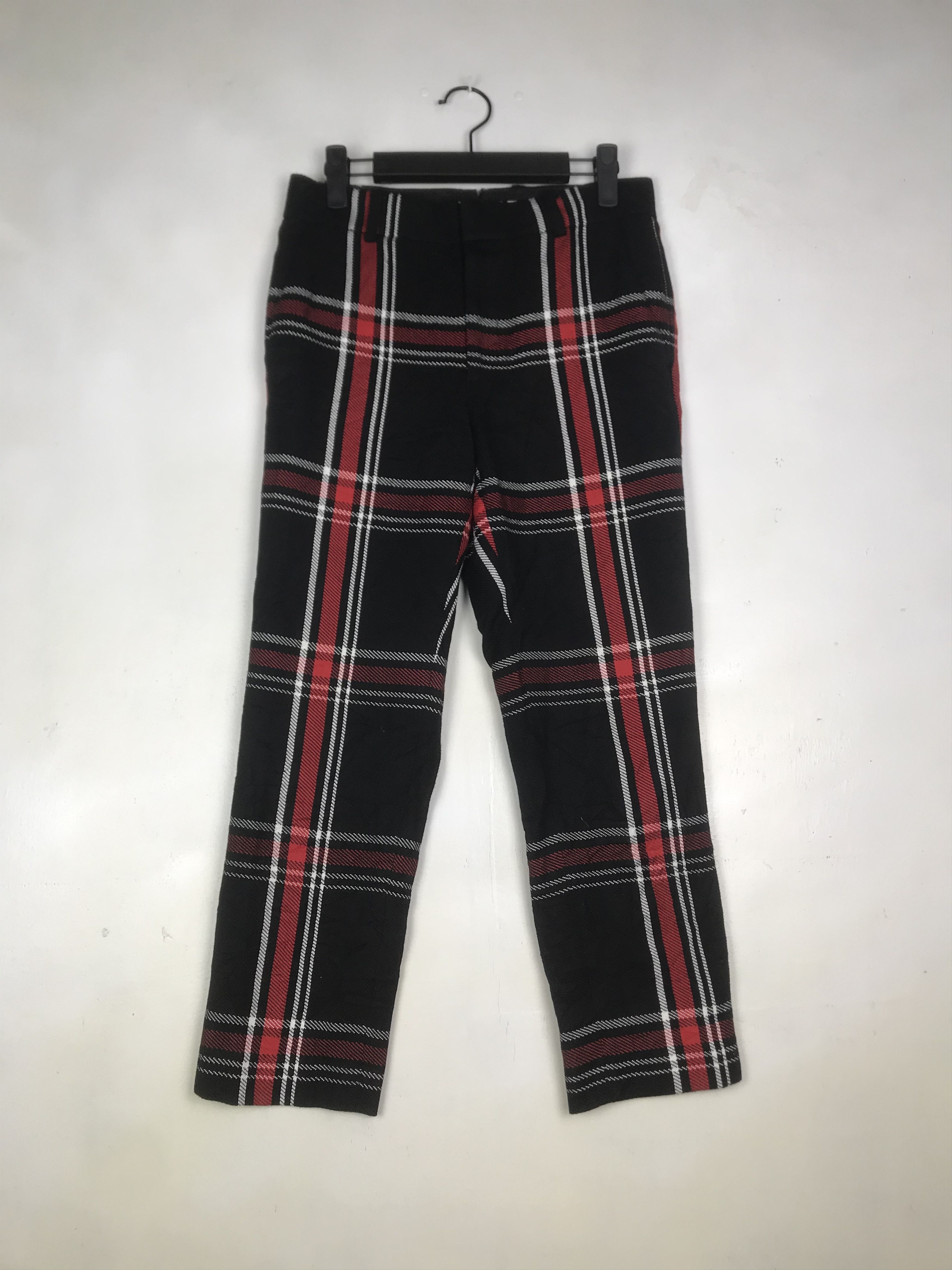 Japanese Brand DRESSTERIOR CHECKERED CROP PANT Size US 30 / EU 46 - 1 Thumbnail