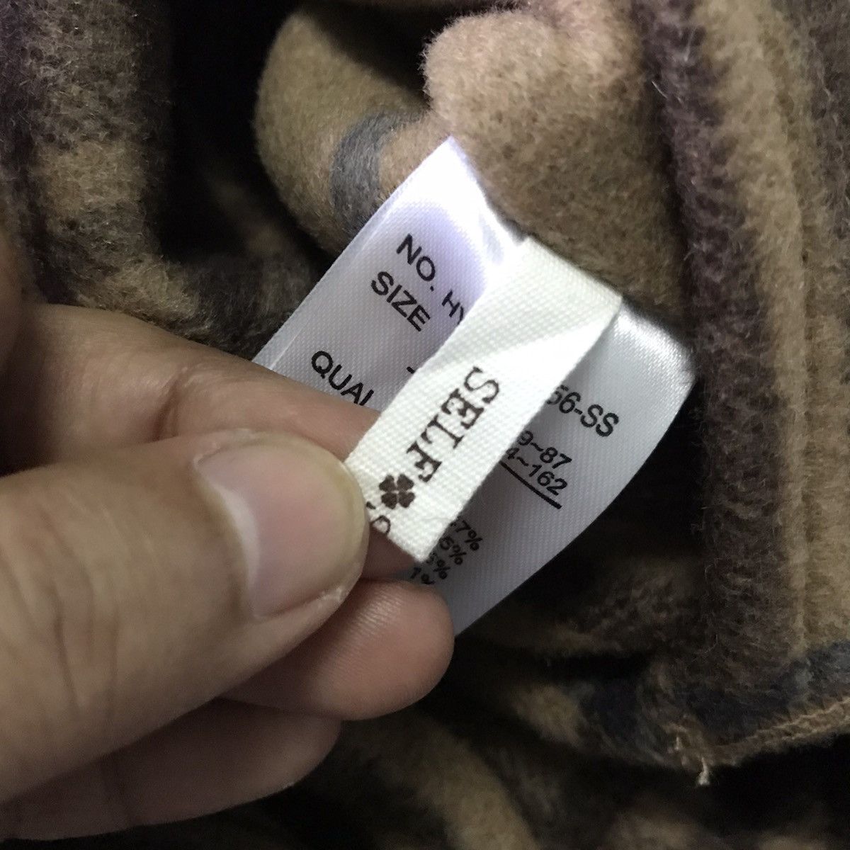 Japanese Brand Self Service Reversable Checkered Wool Blend Jacket Hooded Size US M / EU 48-50 / 2 - 7 Thumbnail