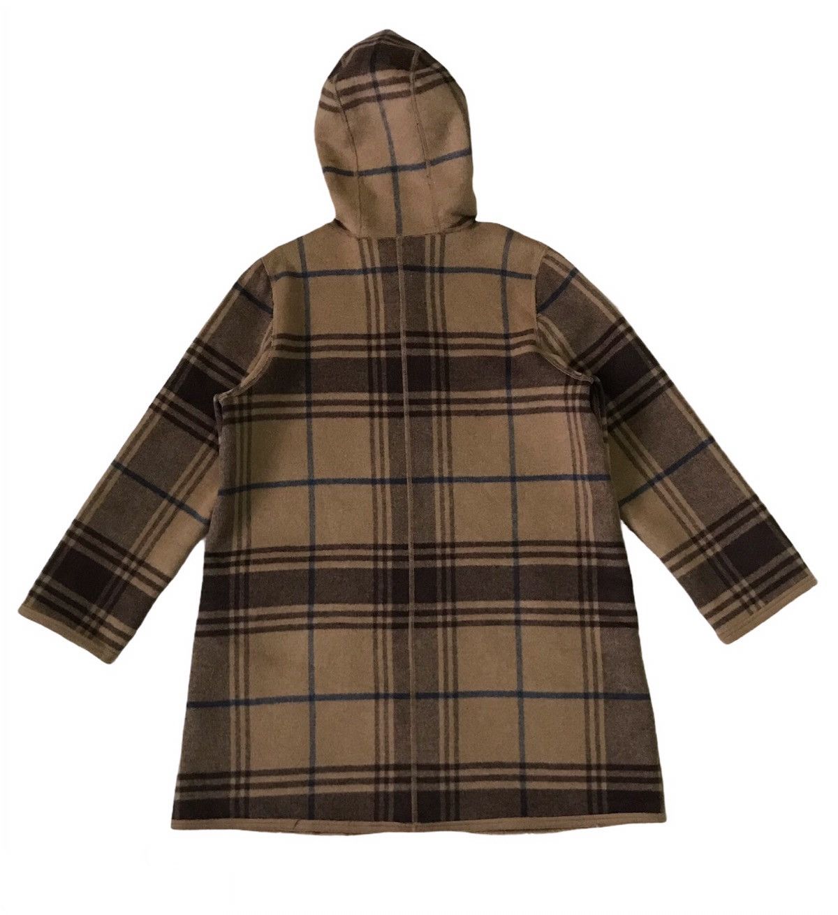 Japanese Brand Self Service Reversable Checkered Wool Blend Jacket Hooded Size US M / EU 48-50 / 2 - 2 Thumbnail