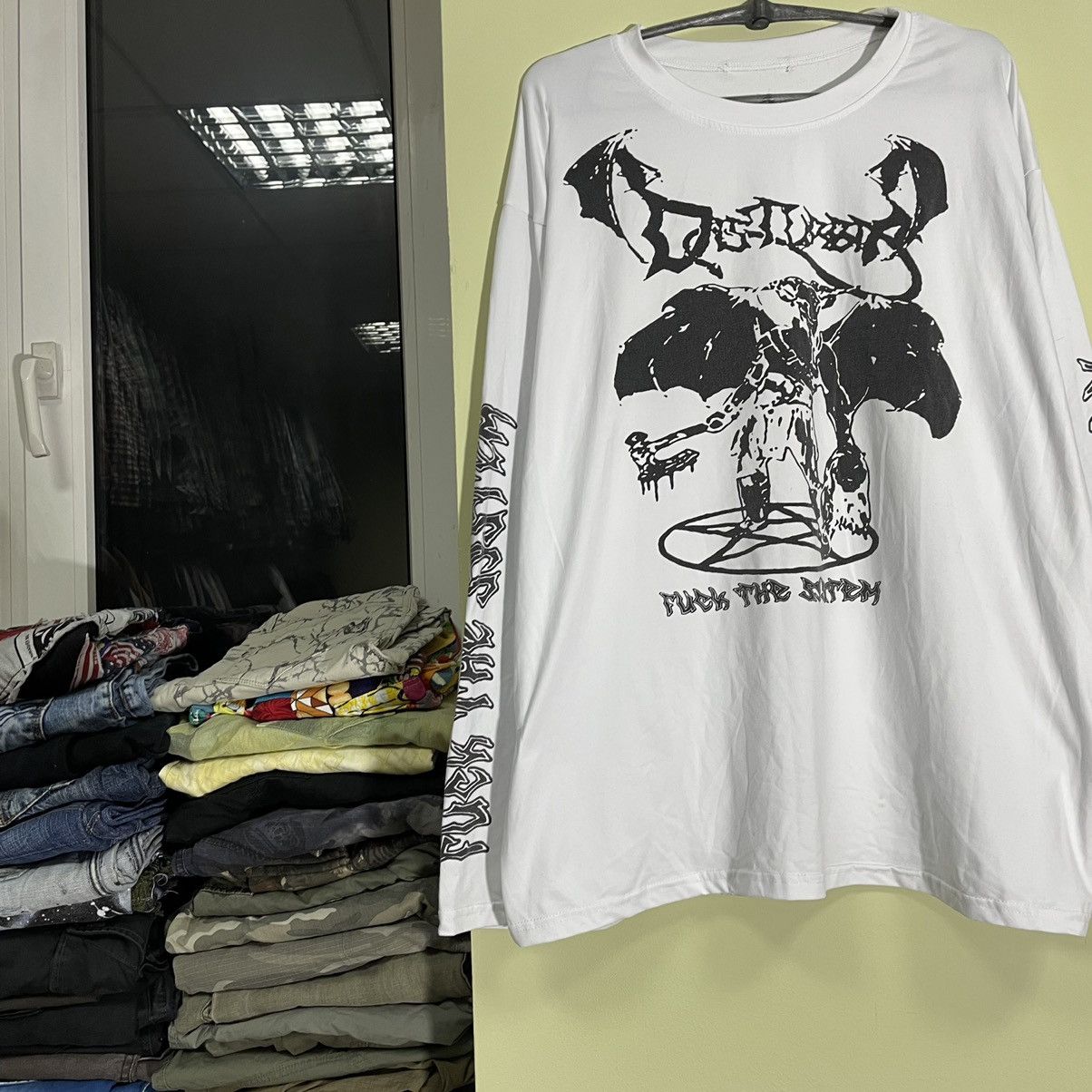 Band Tees Vintage Y2K 90s Fuck System Skulls Dead Face L Size US L / EU 52-54 / 3 - 3 Thumbnail