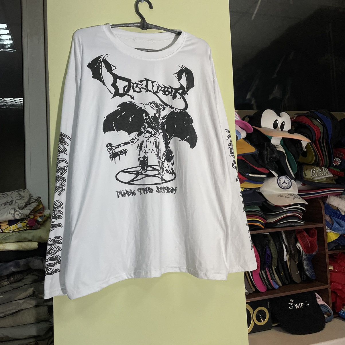 Band Tees Vintage Y2K 90s Fuck System Skulls Dead Face L Size US L / EU 52-54 / 3 - 1 Thumbnail