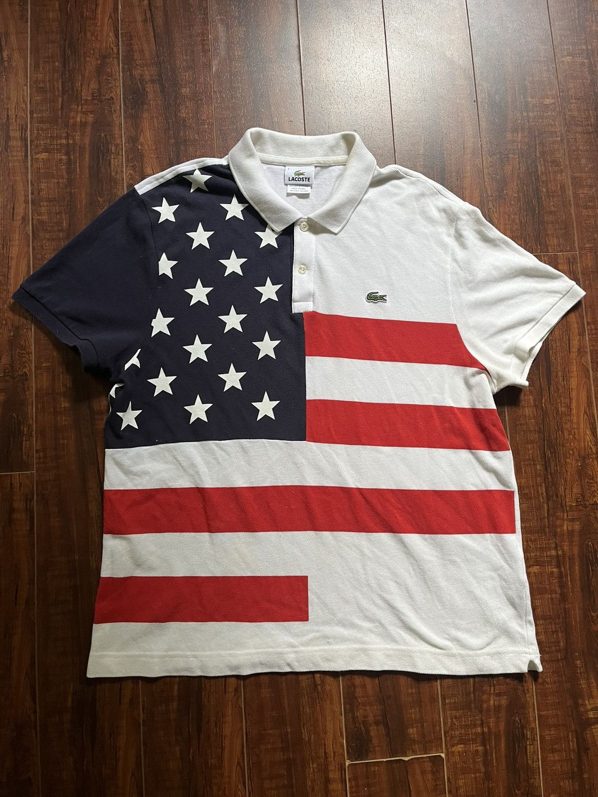 Lacoste flag polo hotsell