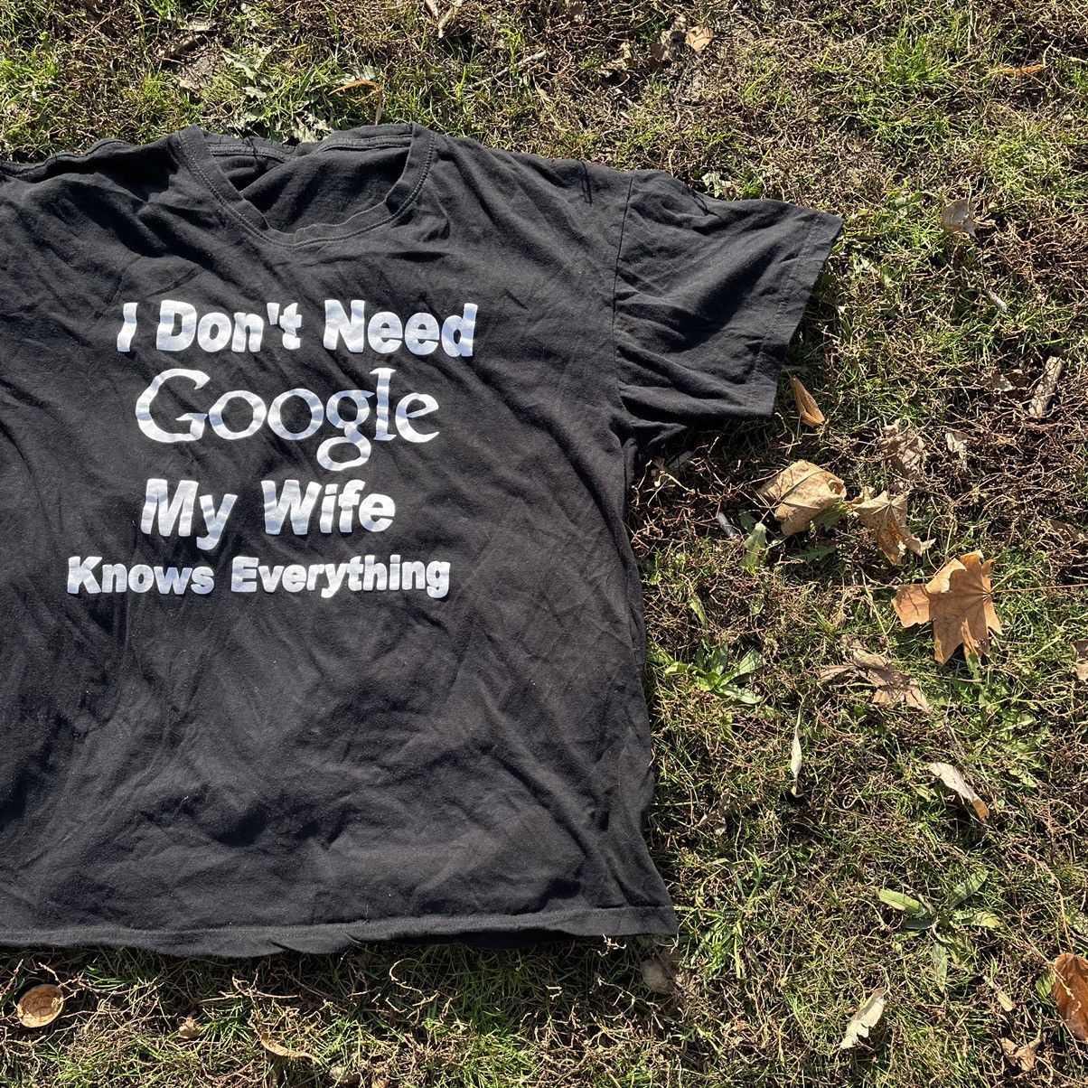 Gildan Vintage Y2K ADULT Tee don need Google Wife XL Size US XL / EU 56 / 4 - 2 Thumbnail