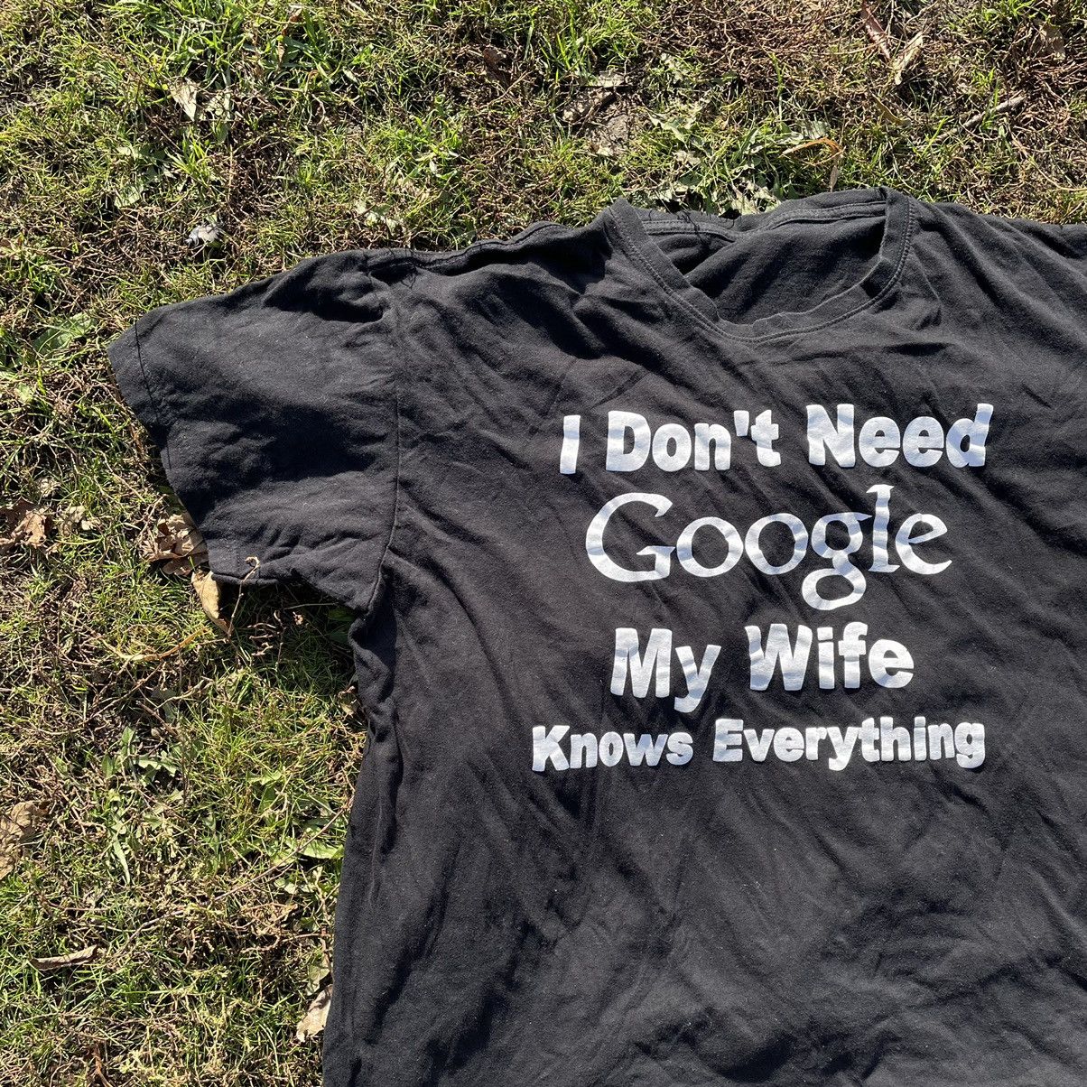 Gildan Vintage Y2K ADULT Tee don need Google Wife XL Size US XL / EU 56 / 4 - 3 Thumbnail