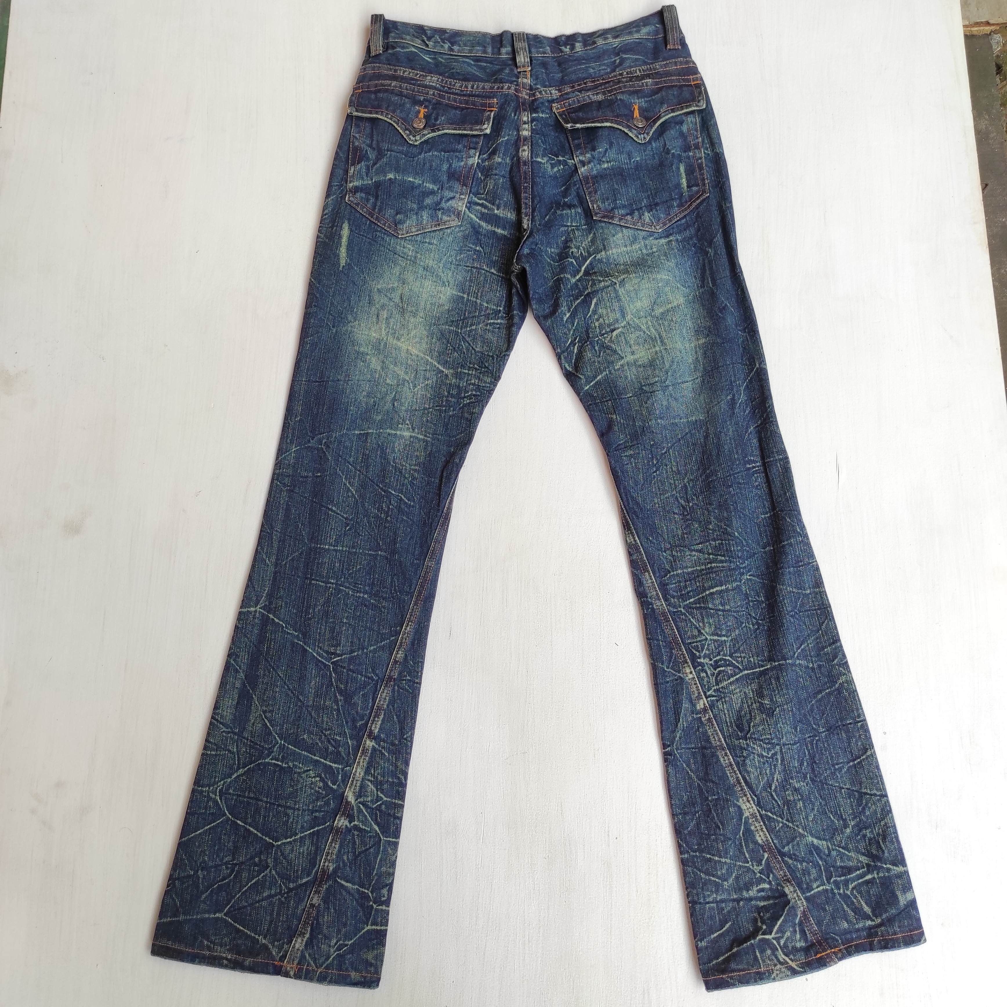 Le Grande Bleu (L.G.B.) Flare Jeans Vintage Nylaus Thunder Denim Bootcut Trousers Size US 30 / EU 46 - 13 Thumbnail