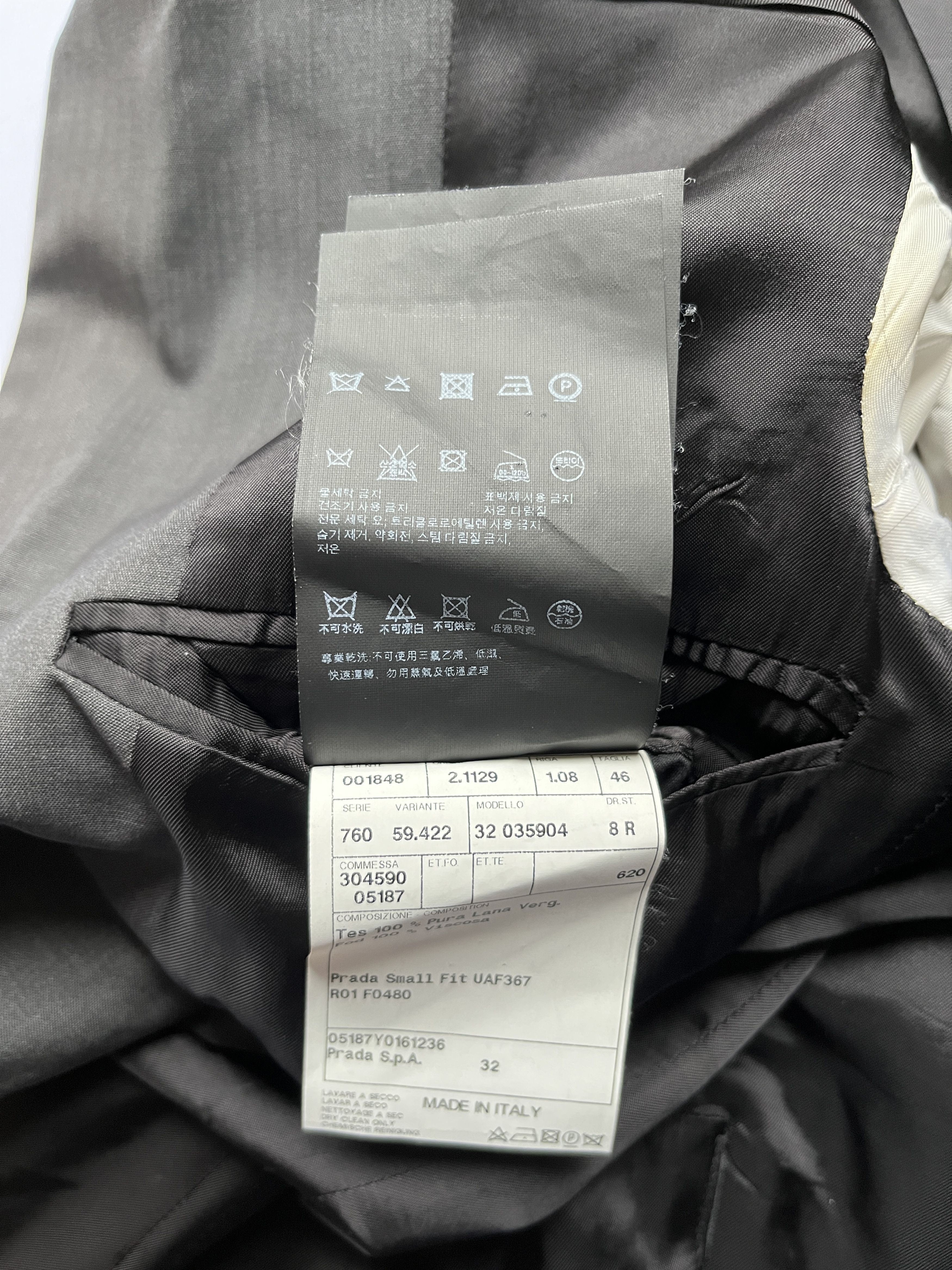 Prada ⚡️QUICK SALE⚡️2010 Prada Grey/Brown Jacket Blazer Size US S / EU 44-46 / 1 - 5 Thumbnail
