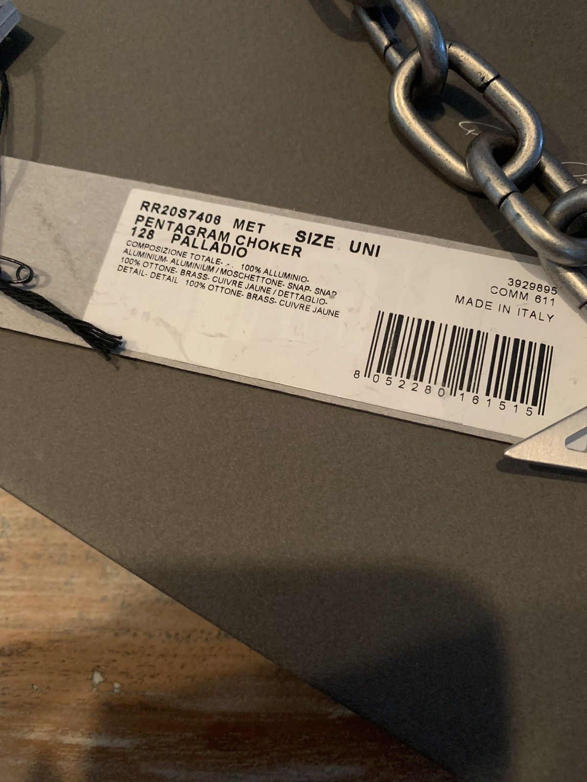 Rick Owens PENTAGRAM CHOKER! Size ONE SIZE - 8 Thumbnail