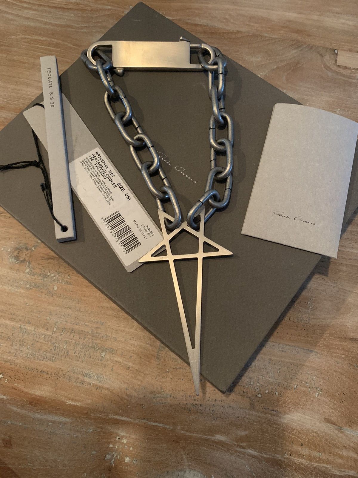 RICK OWENS 20SS Pentagram choker Rick Owens ペンタグラムイージー