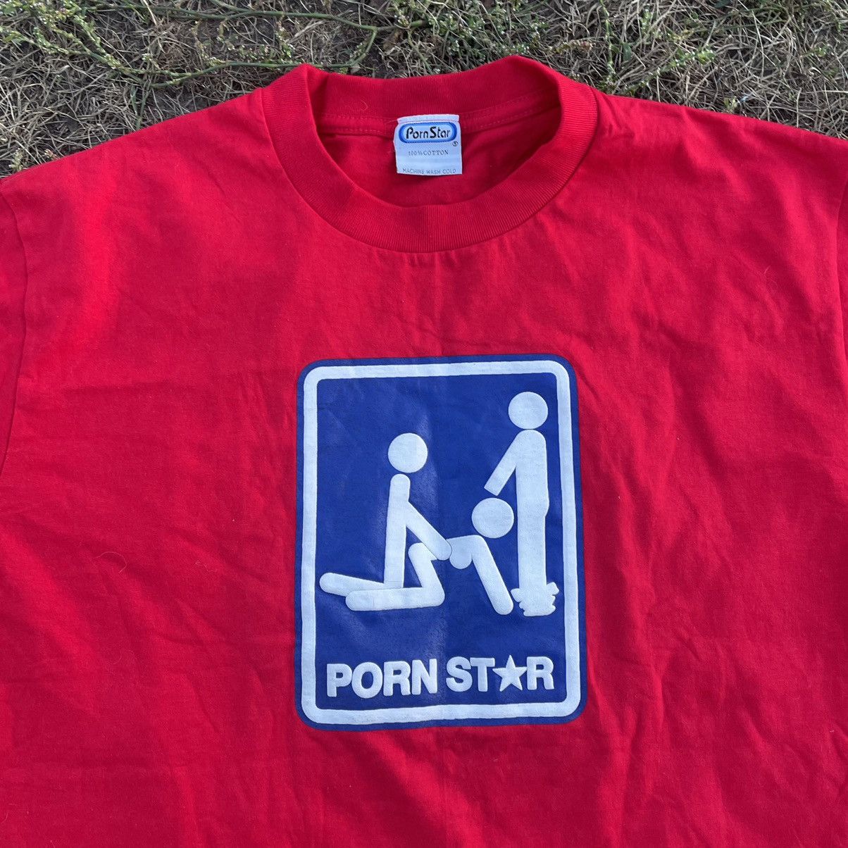 Vintage Vintage 90s ADULT “ PornoStar Porno Sex “ XXX Humor Tee Size US XL / EU 56 / 4 - 5 Thumbnail
