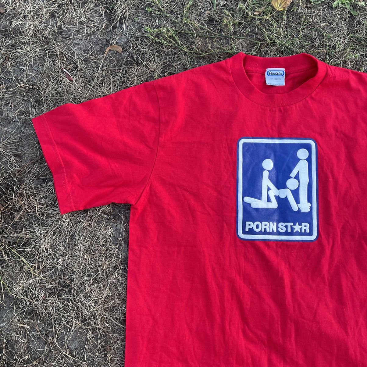Vintage Vintage 90s ADULT “ PornoStar Porno Sex “ XXX Humor Tee Size US XL / EU 56 / 4 - 4 Thumbnail
