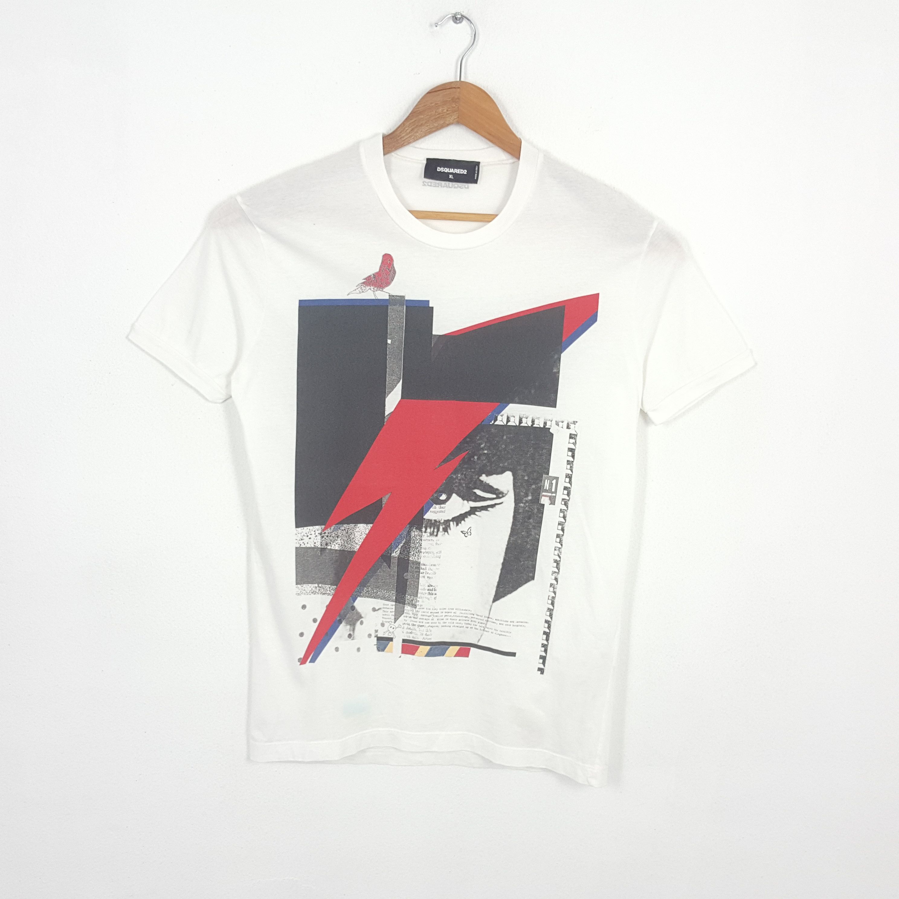 Dsquared2 DSQUARED2 “Winter Smoking” Vintage White T-Shirt (M 