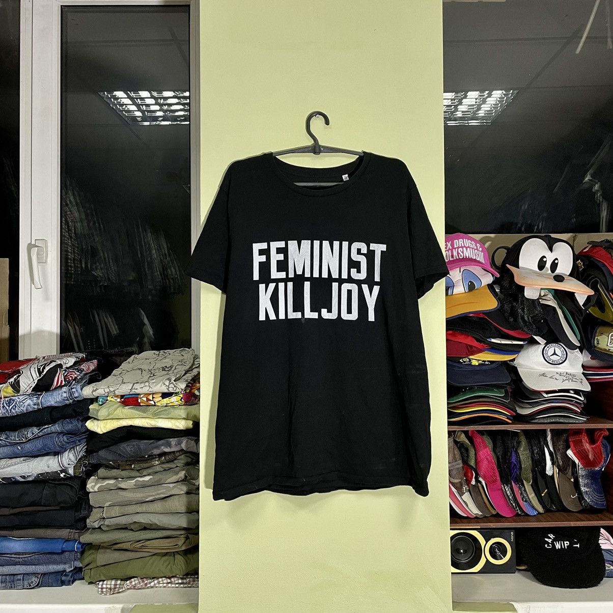 Vintage Vintage Y2K Feminist Killjoy Graphic Tee Punk Streetwear L Size US L / EU 52-54 / 3 - 1 Thumbnail