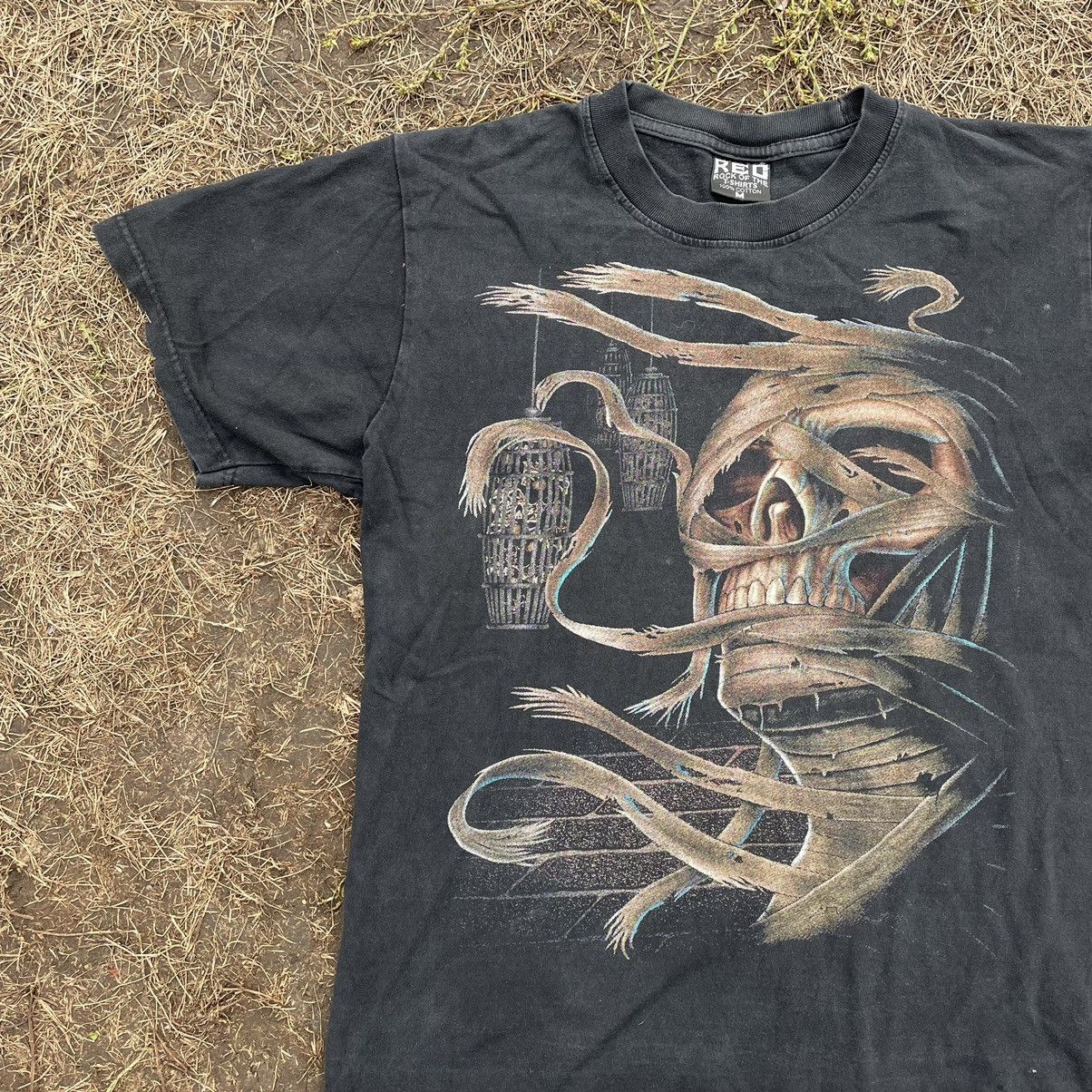 Band Tees Vintage Y2K Tee Skulls Dead Face Horror Rock M Size US M / EU 48-50 / 2 - 2 Thumbnail
