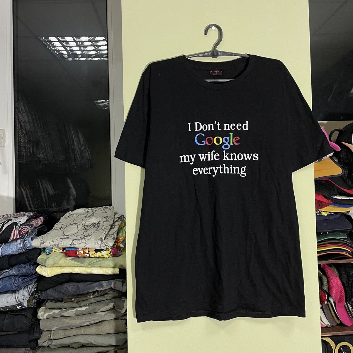 Vintage Y2K Google Humor Graphic Tee Oversized Skate Streetwear L Size US L / EU 52-54 / 3 - 4 Thumbnail