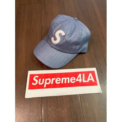 Supreme Supreme Raffia S Logo 6-Panel Navy | Grailed