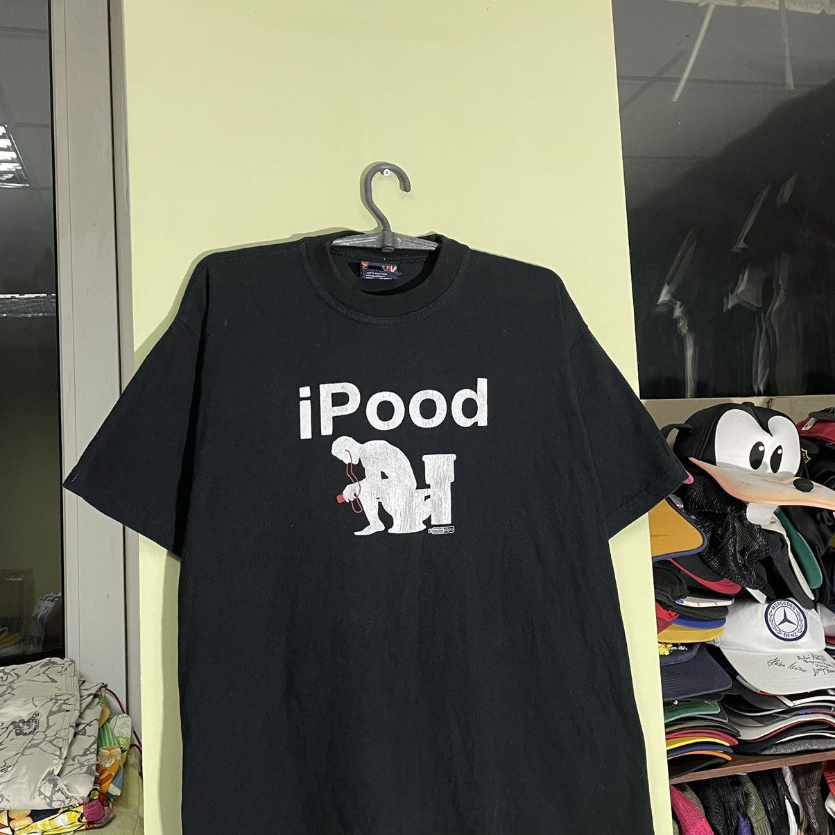Vintage Vintage Y2K iPood Apple Parody Graphic Tee Rave Black XL Size US XL / EU 56 / 4 - 5 Thumbnail