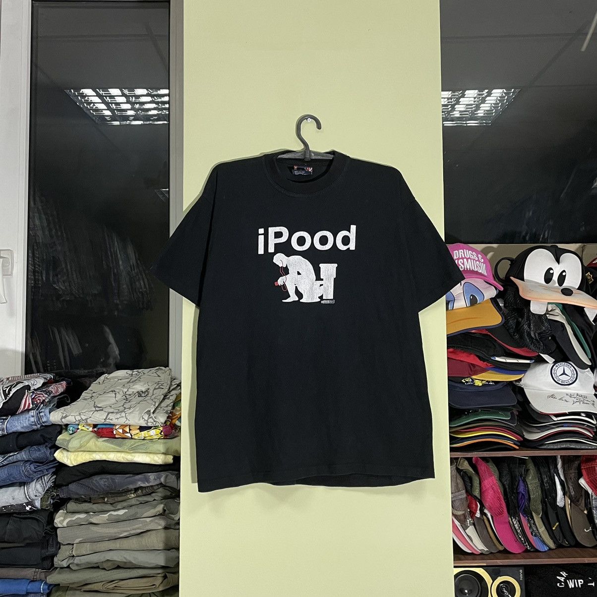 Vintage Vintage Y2K iPood Apple Parody Graphic Tee Rave Black XL Size US XL / EU 56 / 4 - 2 Thumbnail