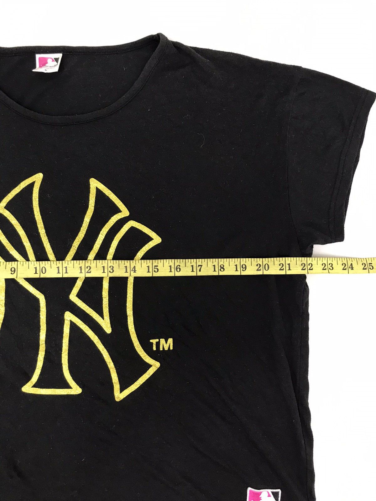 MLB Vintage MLB New York Yankees Big Logo Spell Out Tee Size M / US 6-8 / IT 42-44 - 4 Thumbnail