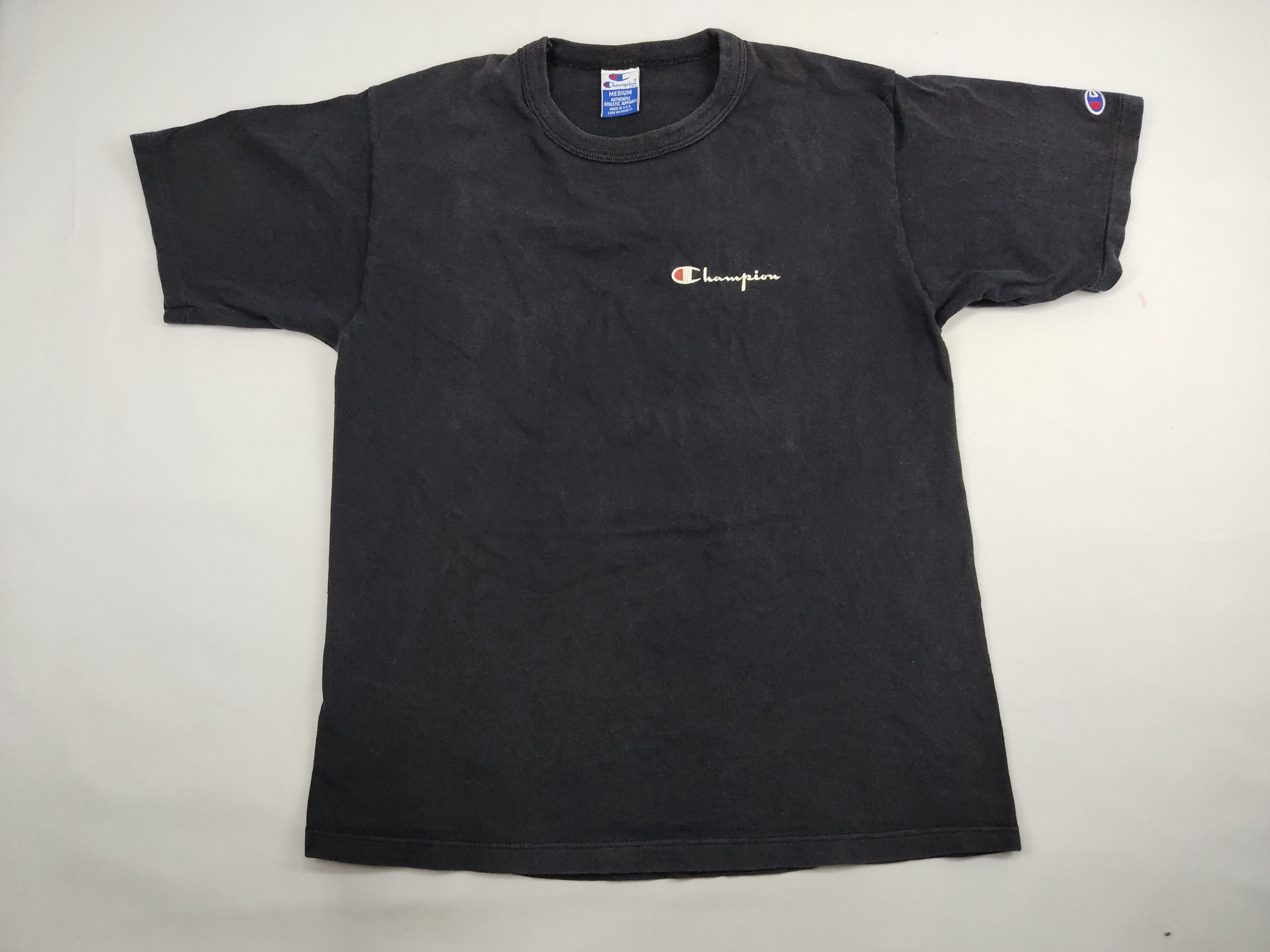 Champion Vintage 90s Champion The One Big Logo Tee Rayon USA Size US M / EU 48-50 / 2 - 3 Thumbnail