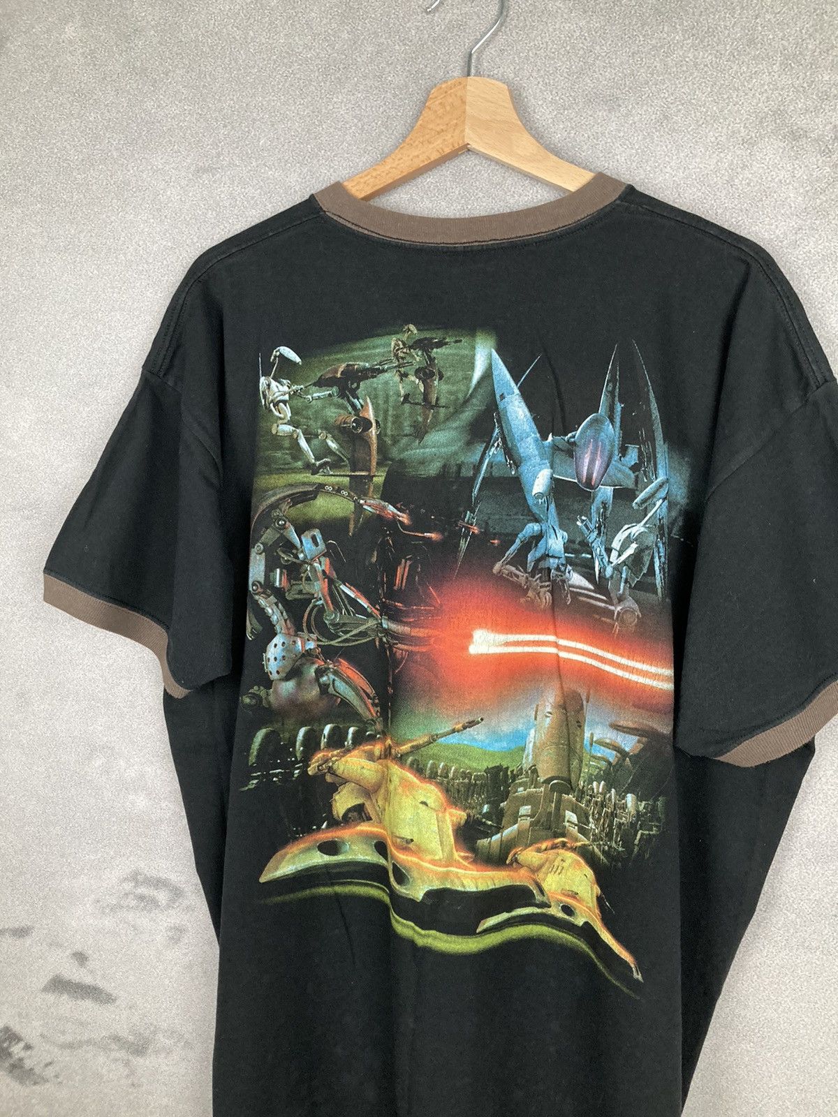 Star Wars Vintage 90s Star Wars AOP Movie Graphic Tee Made In USA Size US XL / EU 56 / 4 - 6 Thumbnail