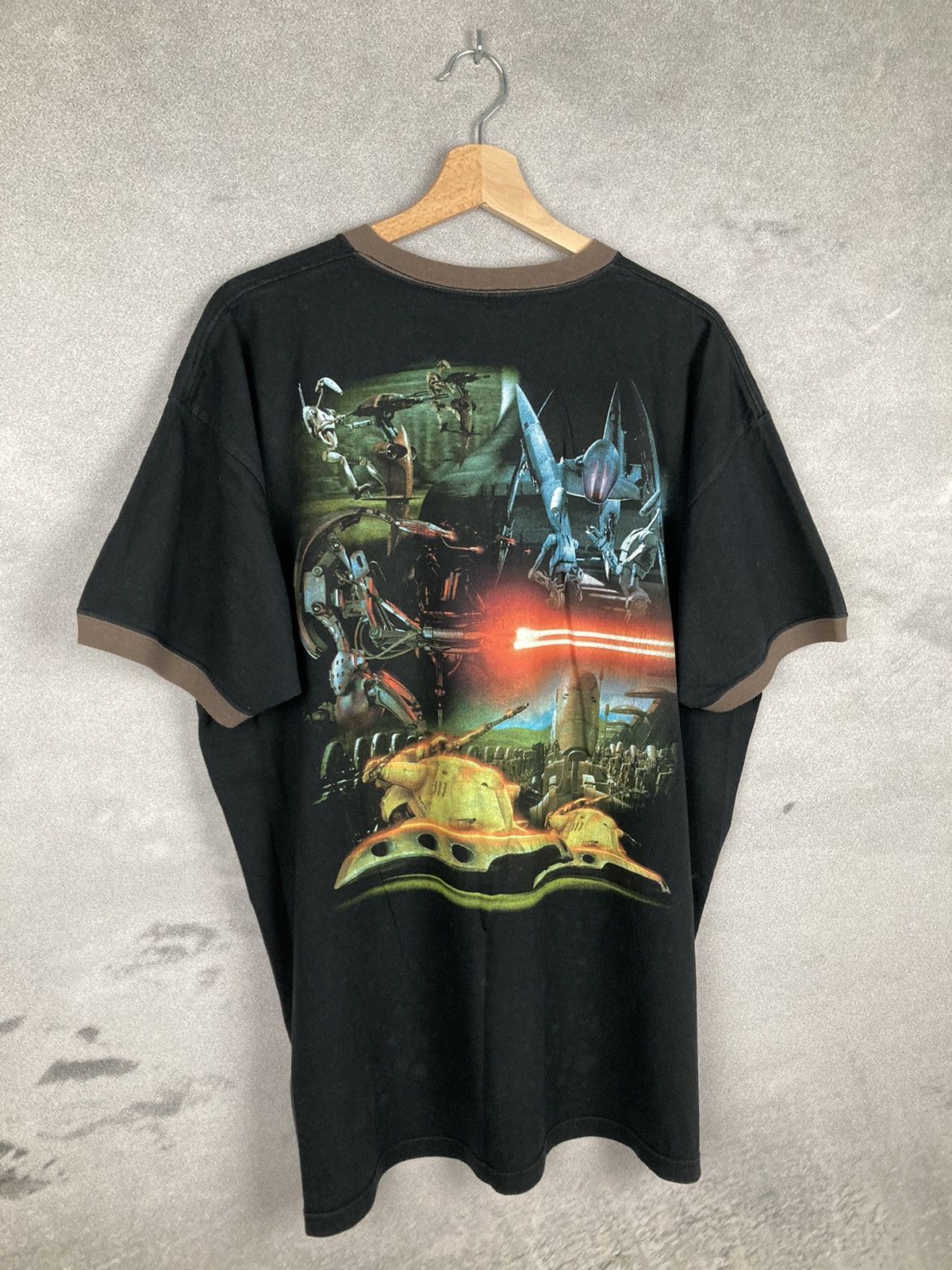 Star Wars Vintage 90s Star Wars AOP Movie Graphic Tee Made In USA Size US XL / EU 56 / 4 - 5 Thumbnail