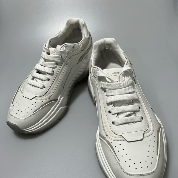 Dolce & Gabbana Dolce & Gabbana Daymaster Lace-Up Sneakers White Men’s EU 45 Size US 12 / EU 45 - 2 Thumbnail