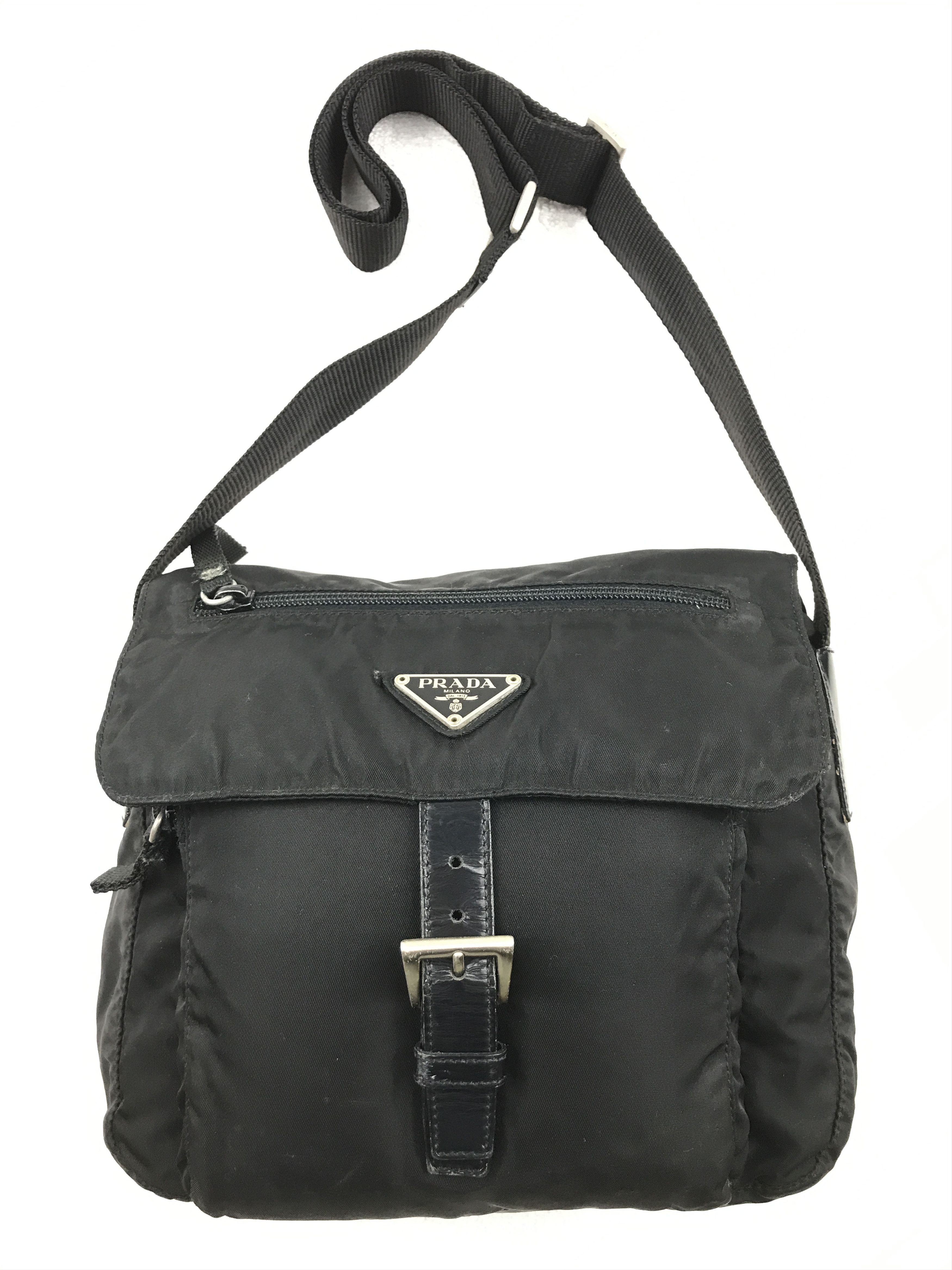 Prada Prada Vintage Tessuto Nylon Messenger Bag Size ONE SIZE - 3 Thumbnail