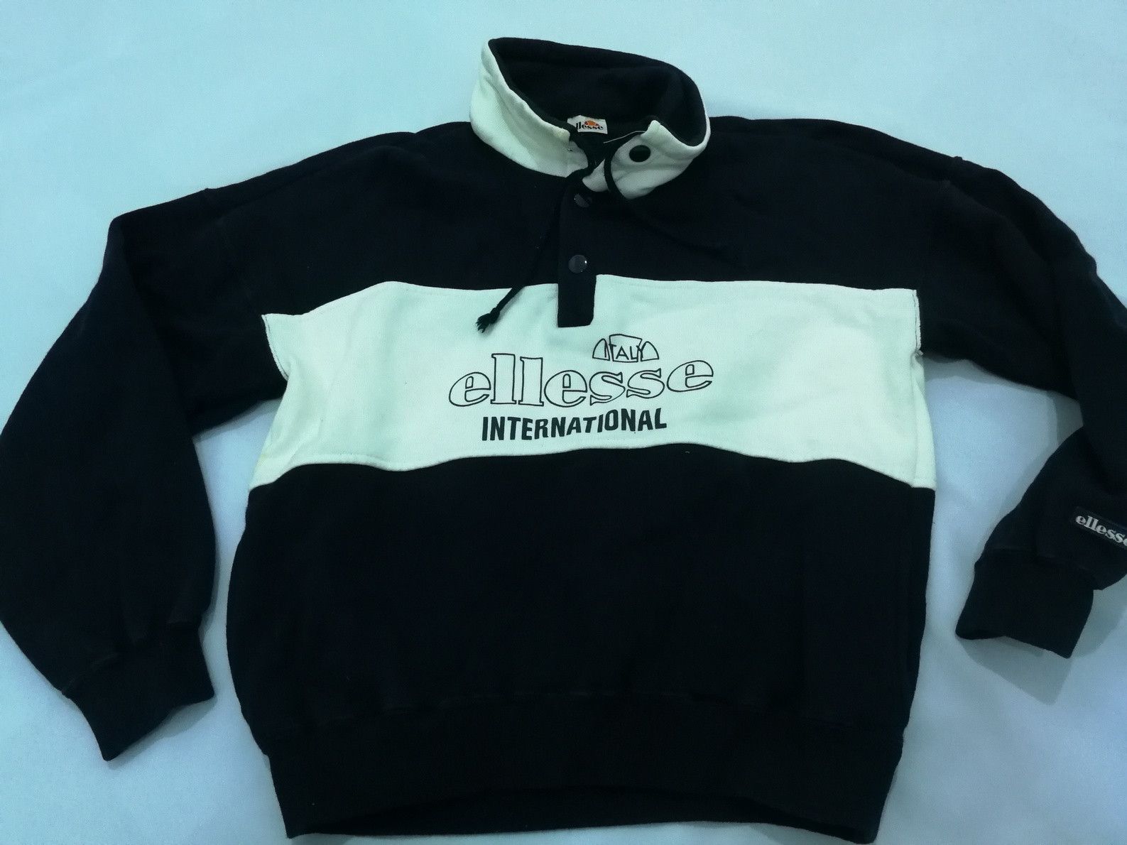 Ellesse Vintage 90s ELLESSE International Sweatshirt Big Logo Size S / US 4 / IT 40 - 1 Thumbnail