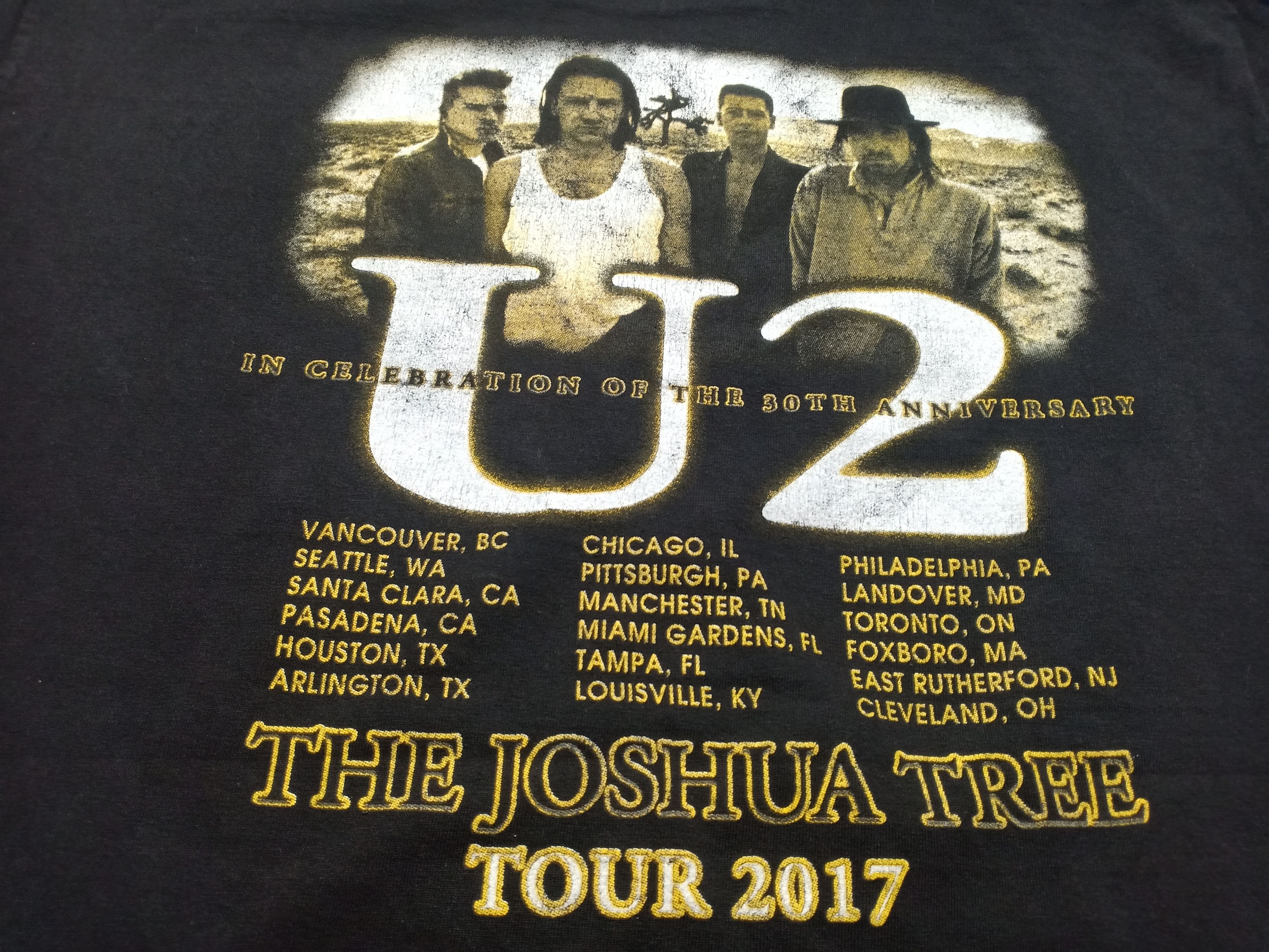 Band Tees Band U2 The Joshua Tree Promo Tour Indie Rock Size US L / EU 52-54 / 3 - 3 Thumbnail