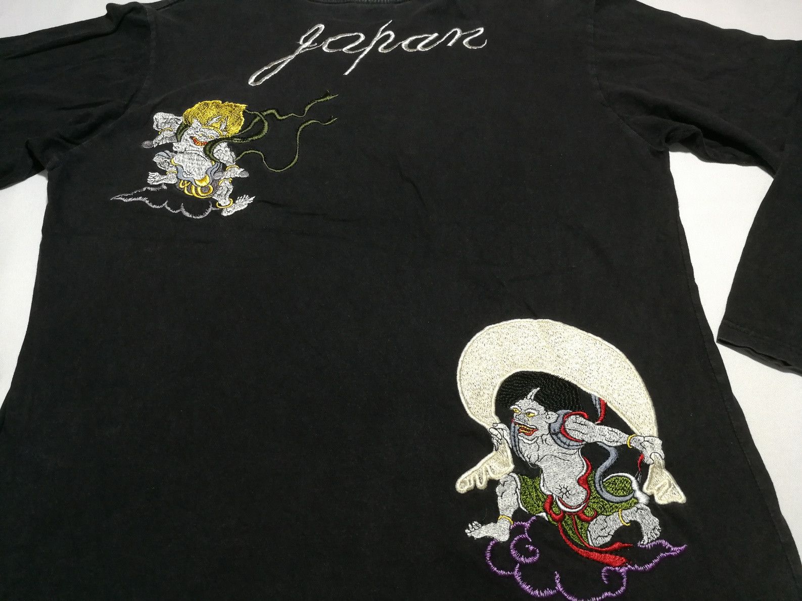Japanese Brand Attitude God Fighting Embroidery Sukajan Karakuri Tamashi Size US L / EU 52-54 / 3 - 2 Thumbnail