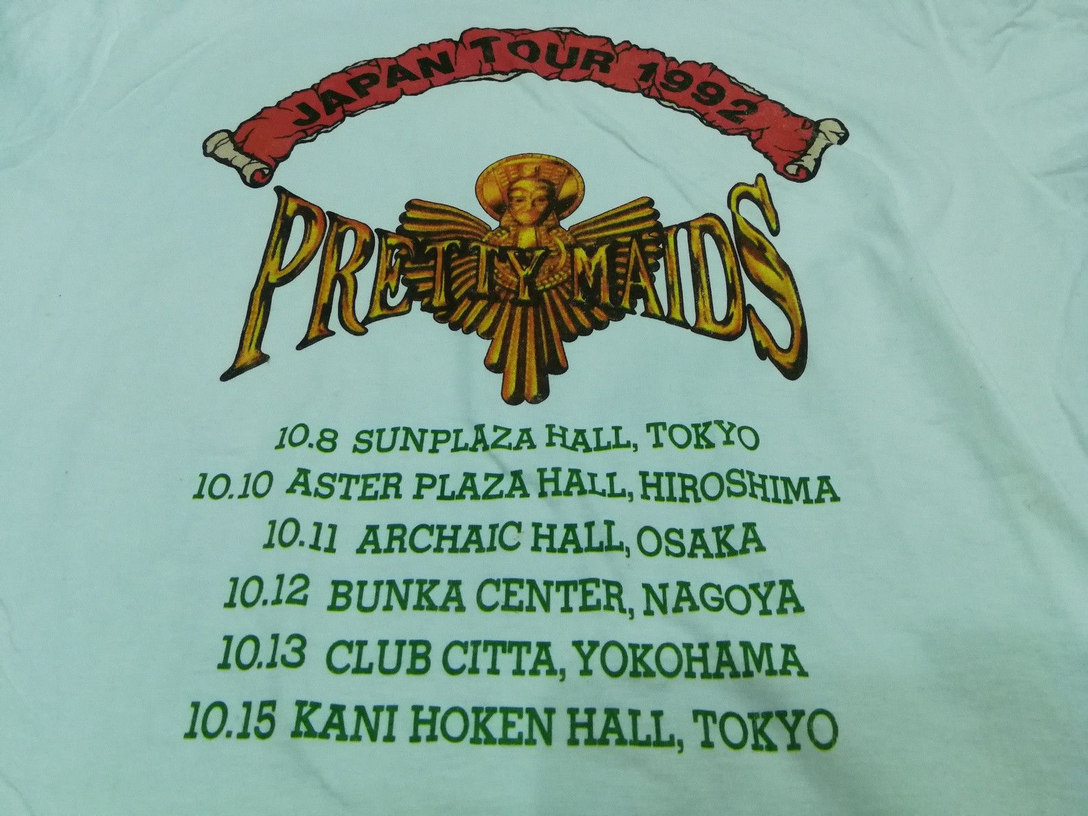 Band Tees Rare Vintage 90s Pretty Maids 1992 Japan Tour Heavy Metal Size US M / EU 48-50 / 2 - 7 Thumbnail