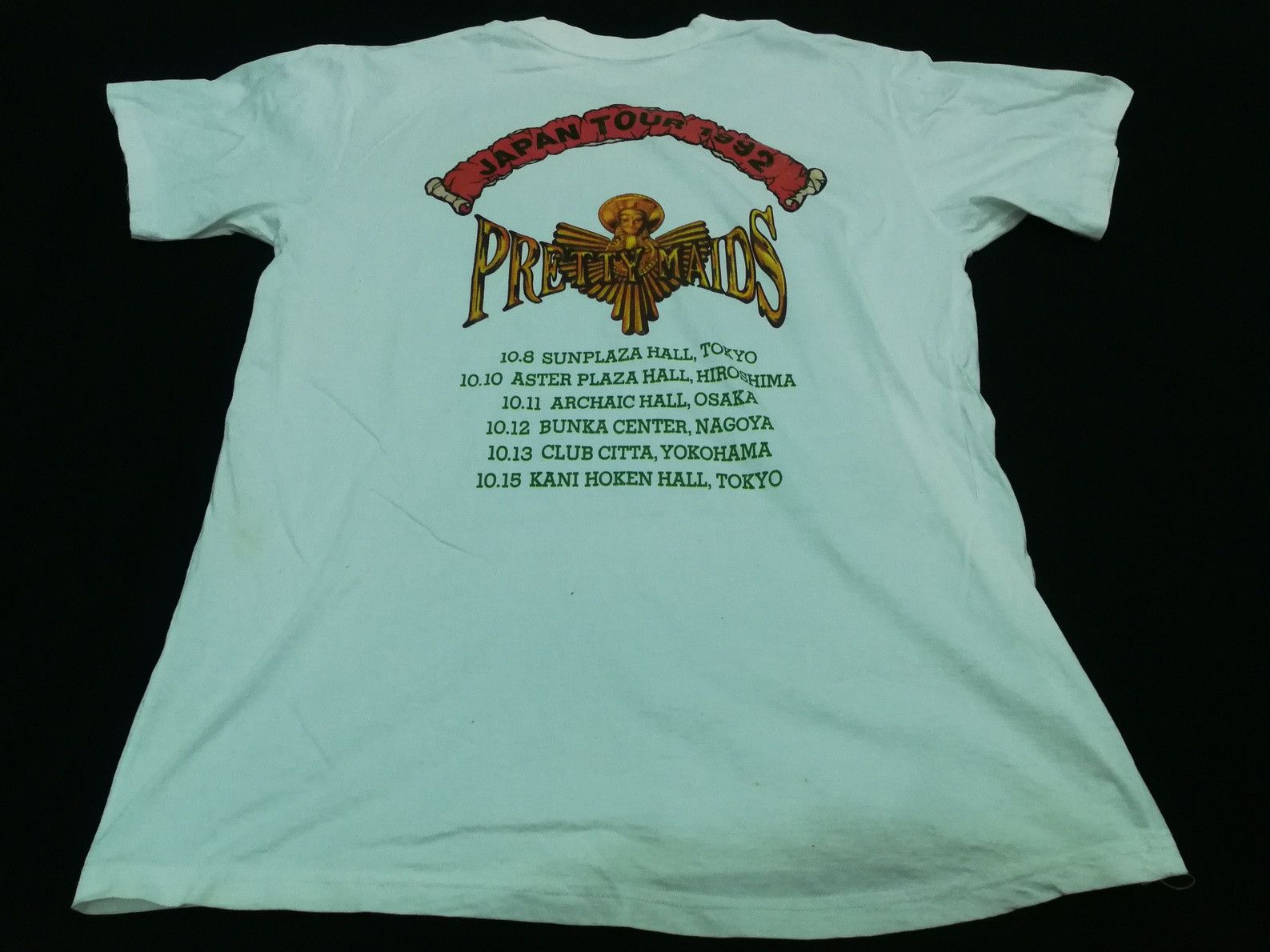 Band Tees Rare Vintage 90s Pretty Maids 1992 Japan Tour Heavy Metal Size US M / EU 48-50 / 2 - 6 Thumbnail