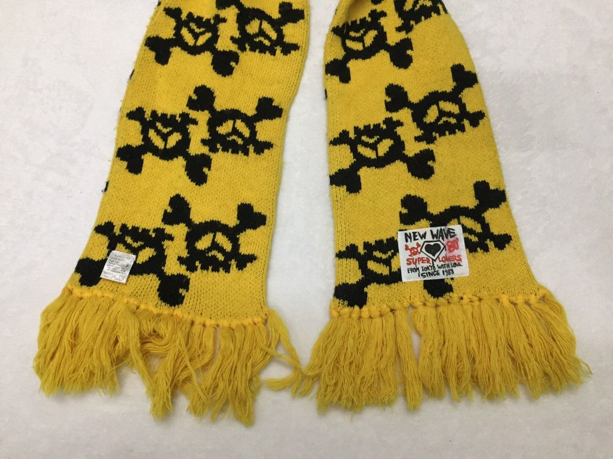 Japanese Brand Super Lovers Scarf/Muffler Skull design Size ONE SIZE - 3 Thumbnail