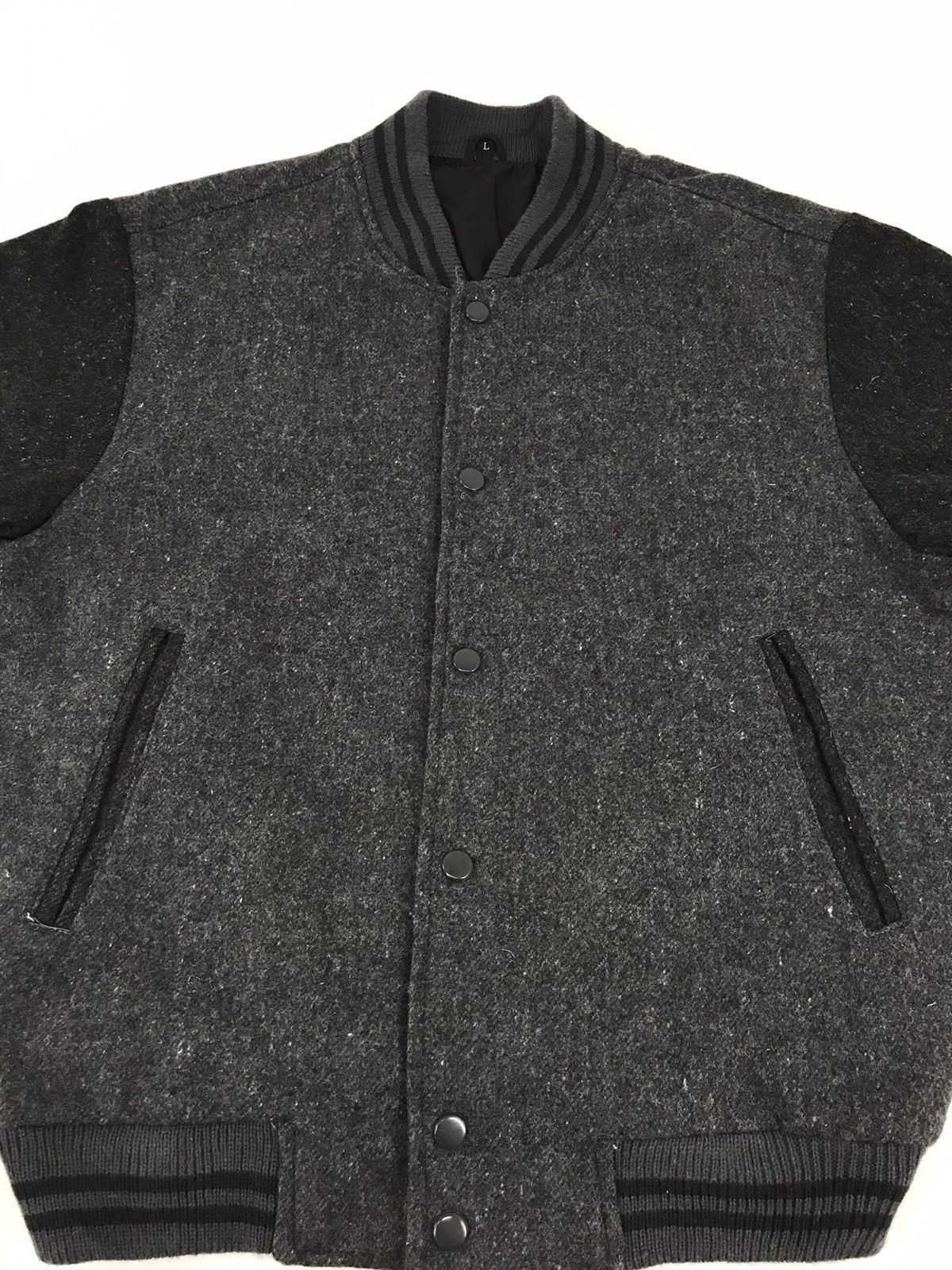 Japanese Brand Vintage 90s Varsity Jacket Wool College Hype Fashion Size US L / EU 52-54 / 3 - 2 Thumbnail