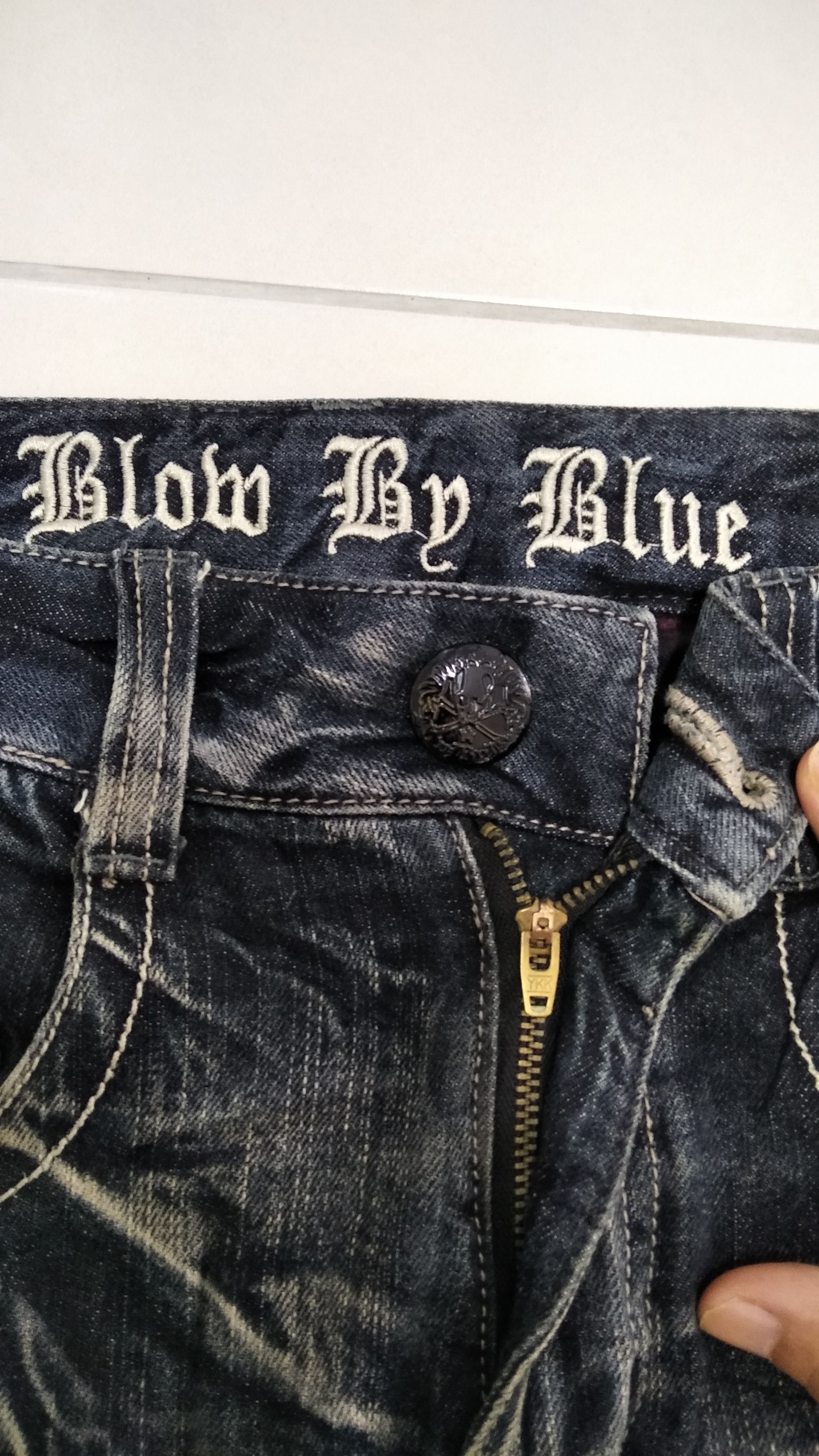 Japanese Brand Blow By Blue Japanese Brand Distressed Jeans Size US 30 / EU 46 - 6 Thumbnail