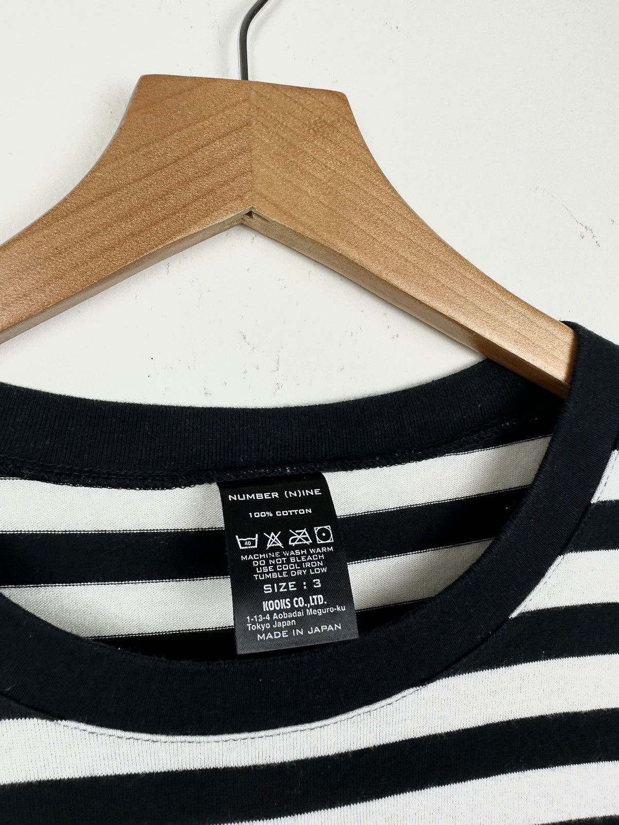 Number (N)ine Number (N)ine Striped “Milk & Cookies” Tee size 3 Size US L / EU 52-54 / 3 - 4 Thumbnail