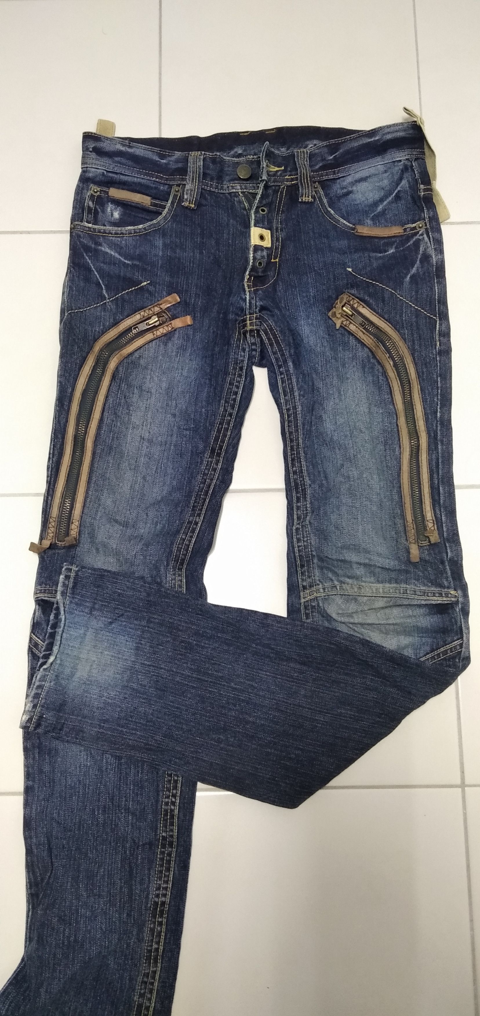 Japanese Brand × PPFM PPFM multizipper Hickory Jeans Issey Style Size US 29 - 9 Thumbnail