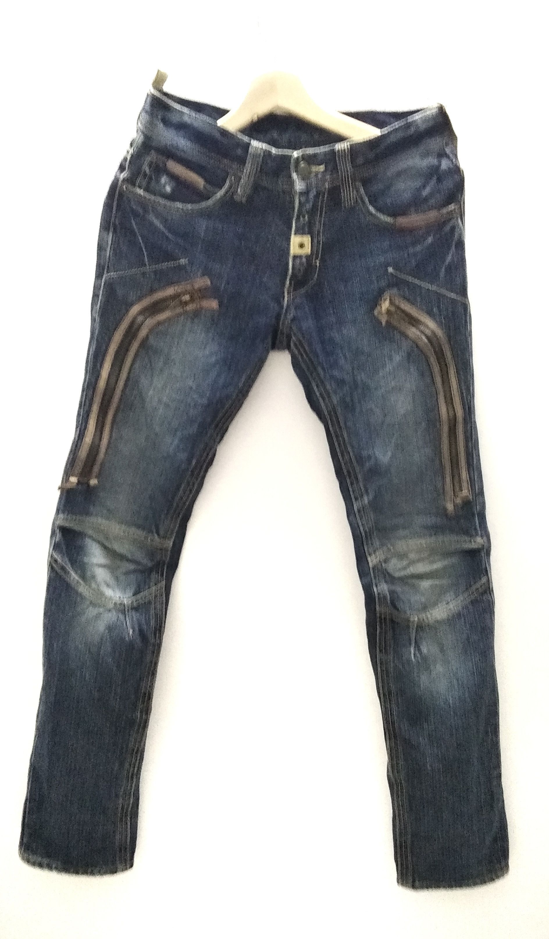 Japanese Brand × PPFM PPFM multizipper Hickory Jeans Issey Style Size US 29 - 3 Thumbnail