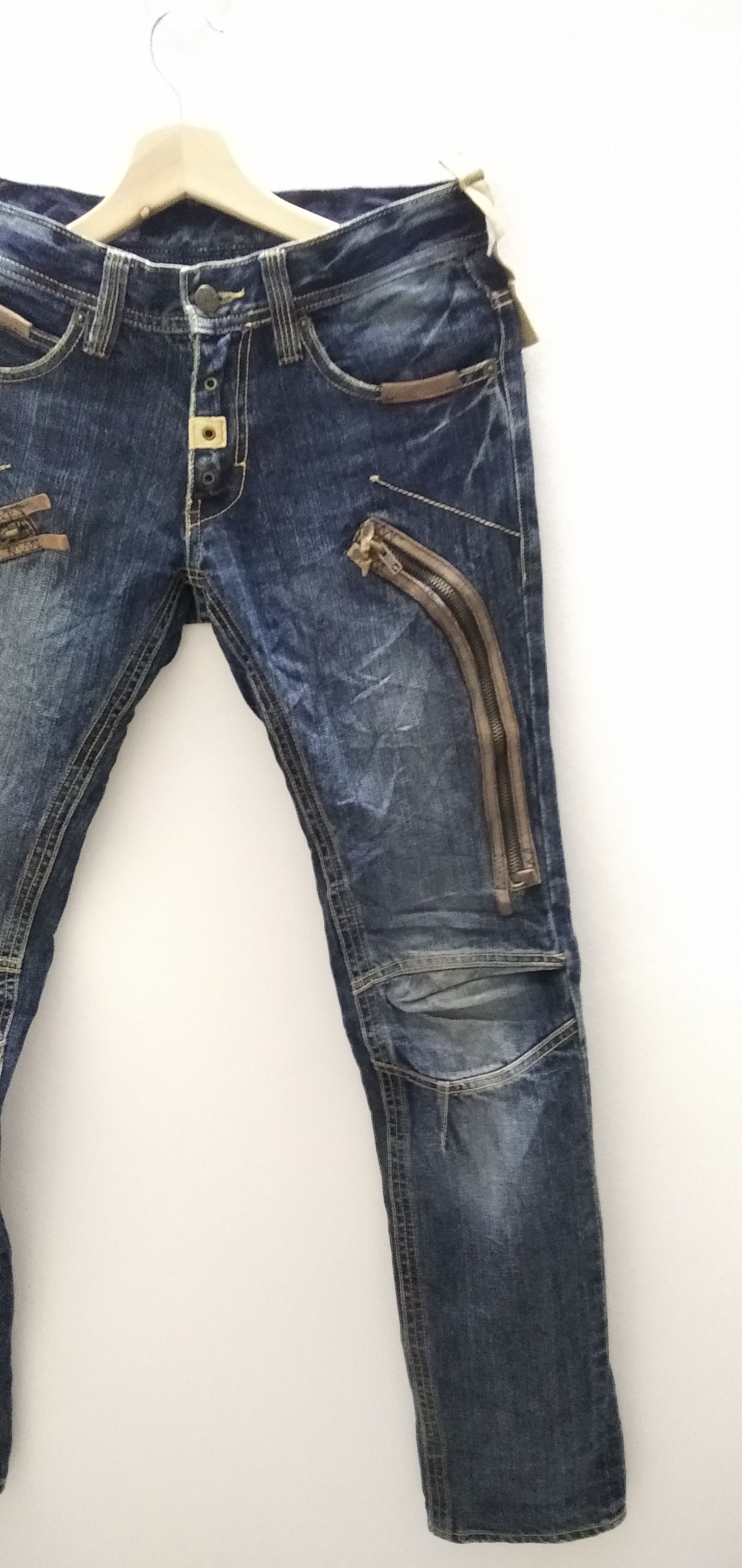 Japanese Brand × PPFM PPFM multizipper Hickory Jeans Issey Style Size US 29 - 5 Thumbnail