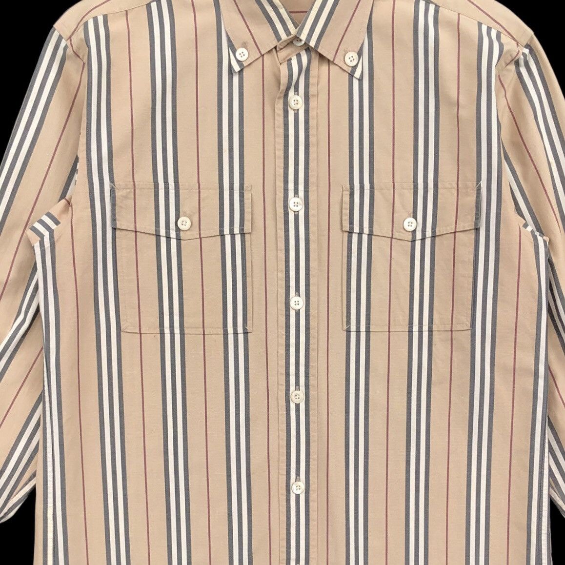 Burberry Authentic Burberry London Stripe Long Sleeve Shirt Size US M / EU 48-50 / 2 - 4 Thumbnail