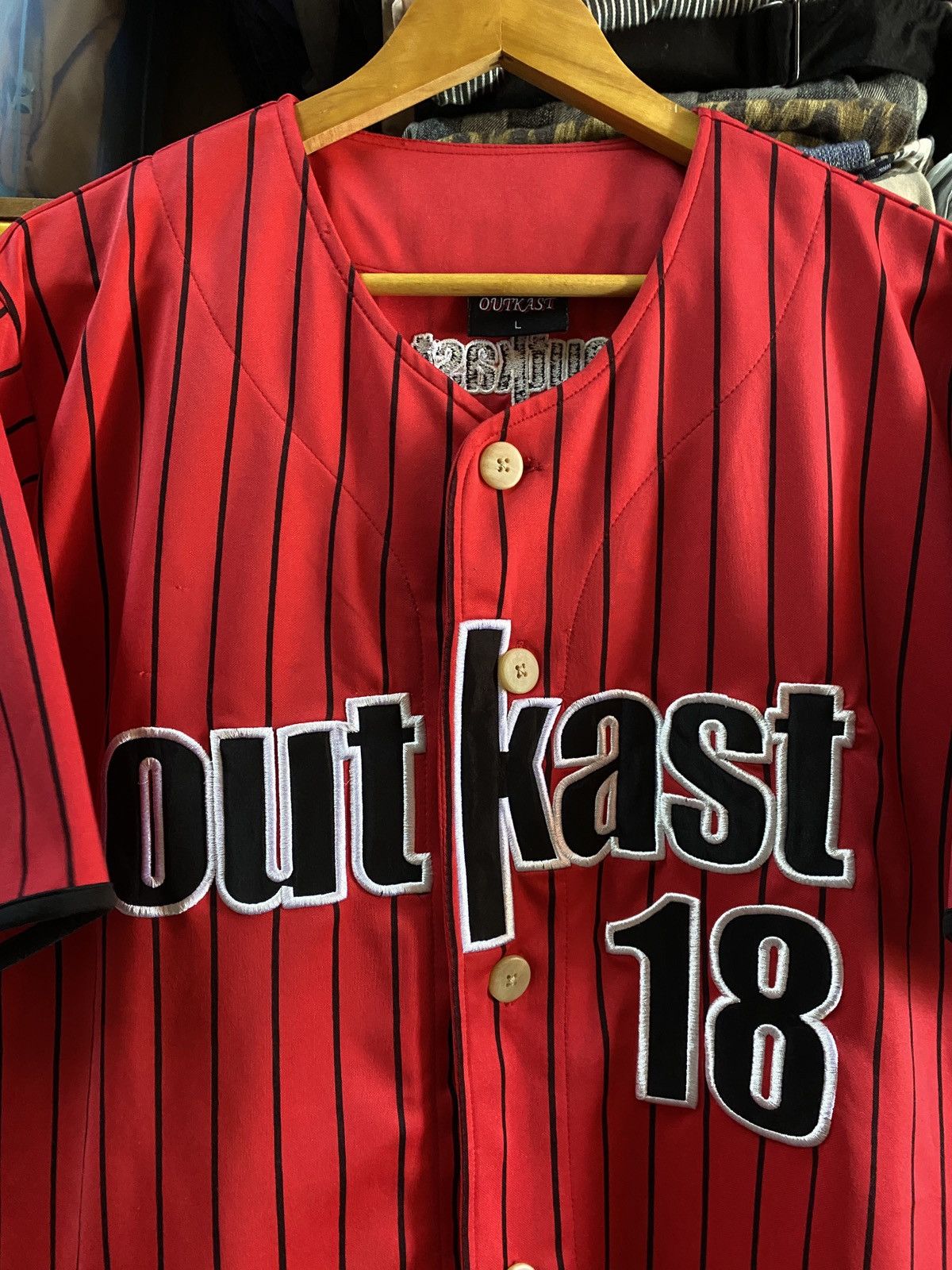 Outkast RARE Vintage Outkast American Hip hop Duo Baseball Jersey Size US L / EU 52-54 / 3 - 4 Thumbnail