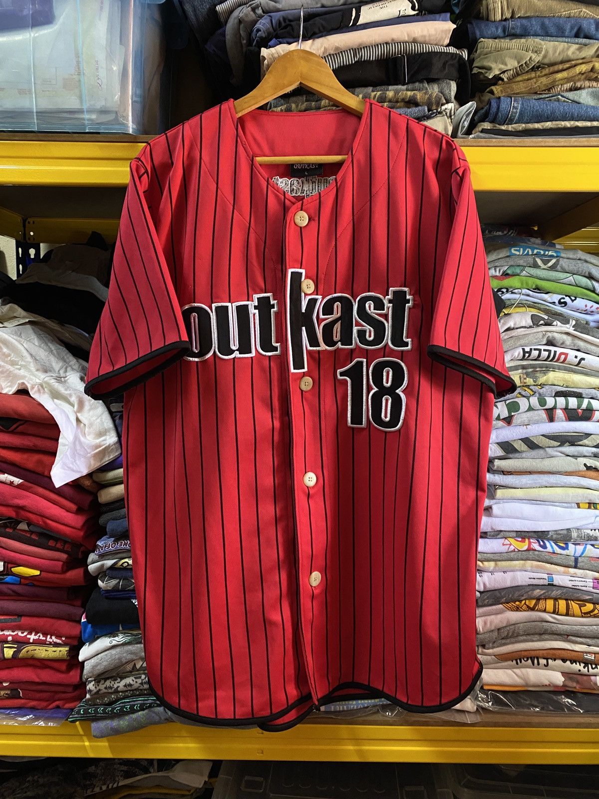 Outkast RARE Vintage Outkast American Hip hop Duo Baseball Jersey Size US L / EU 52-54 / 3 - 1 Thumbnail