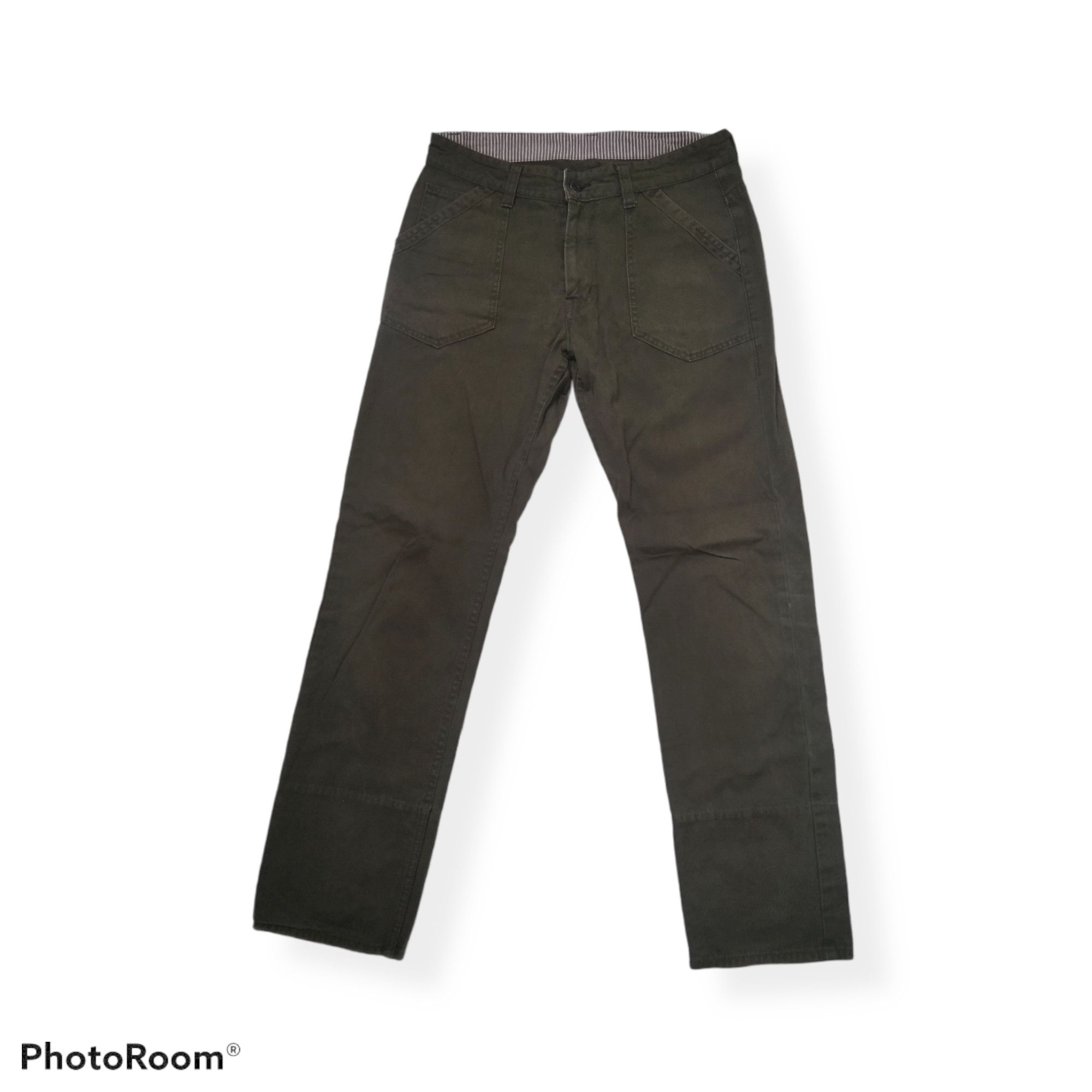 image of Military Casual Cargo Pants Trousers in Army Green, Men's (Size 34)
