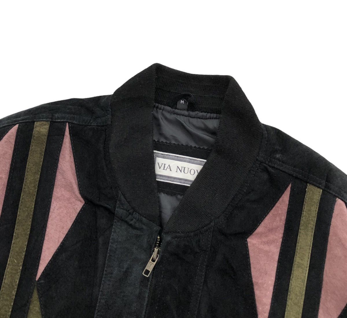 Vintage 🔥Vintage via Nuova Full Leather Bomber Jacket Size US M / EU 48-50 / 2 - 5 Thumbnail