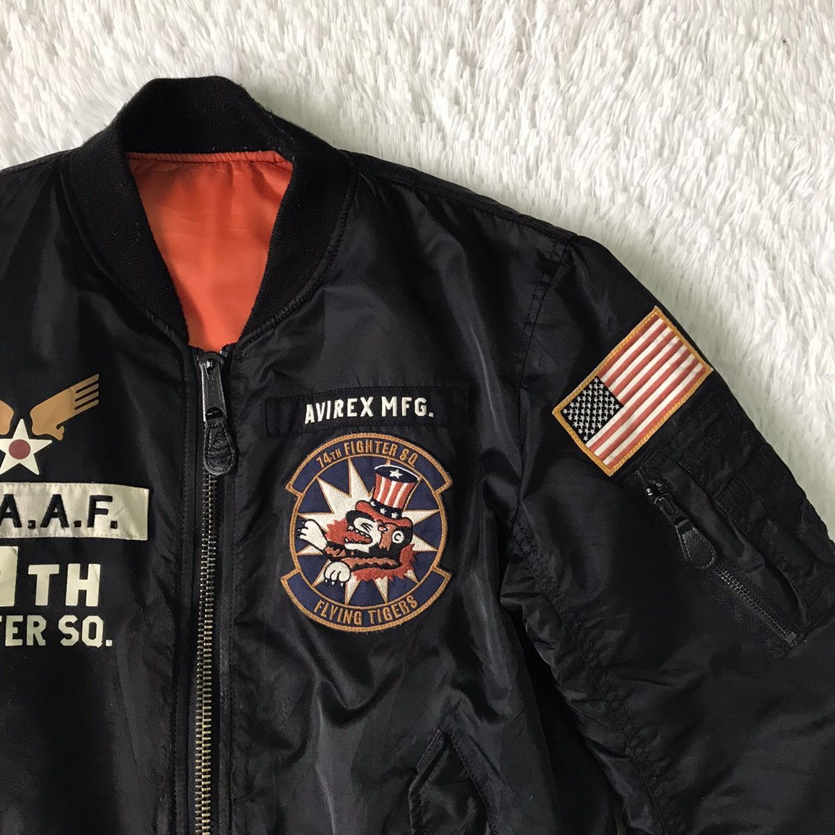 Avirex Avirex Flying Tiger Big Embroidered Bomber Jacket Size US L / EU 52-54 / 3 - 5 Thumbnail