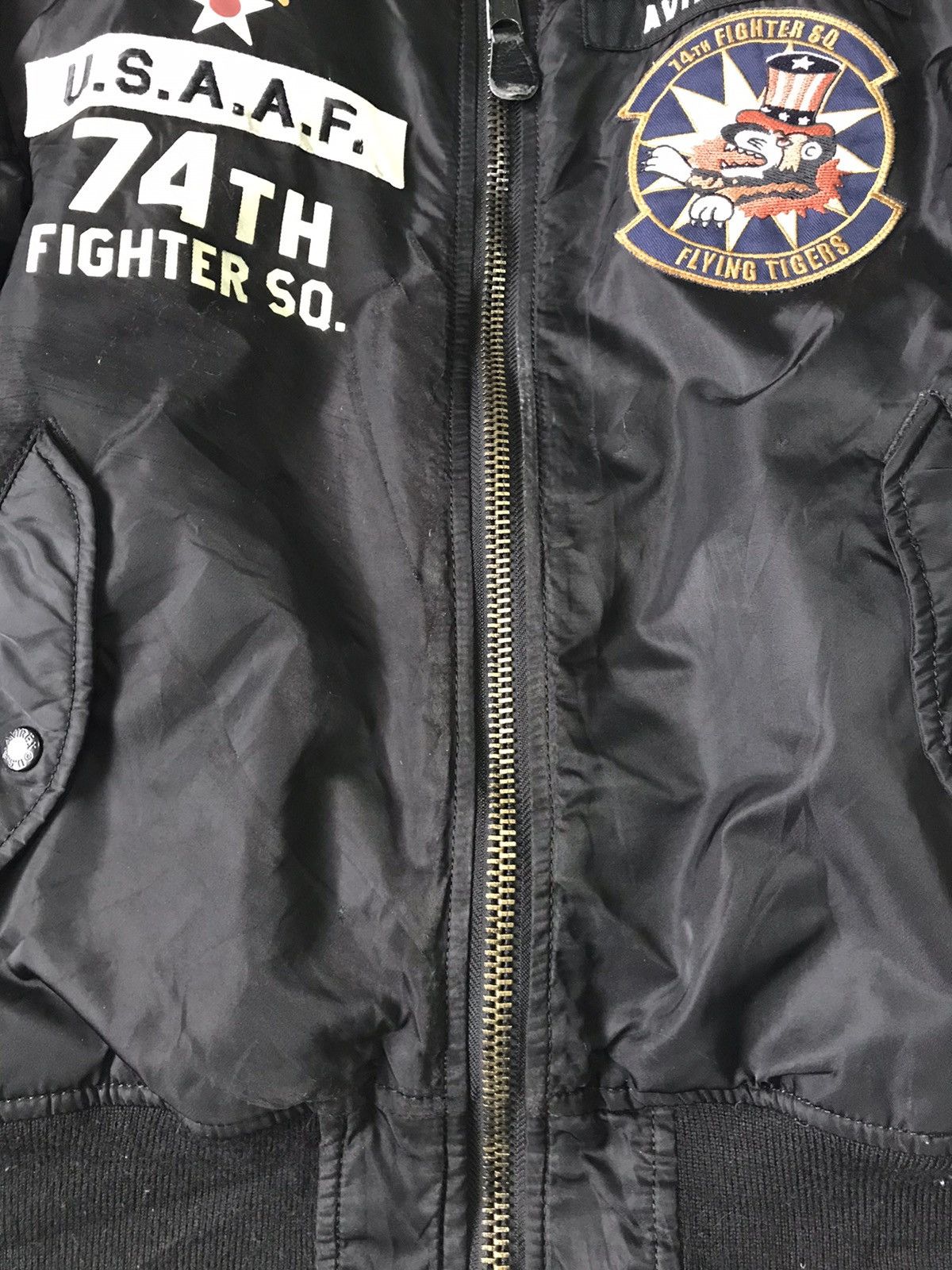 Avirex Avirex Flying Tiger Big Embroidered Bomber Jacket Size US L / EU 52-54 / 3 - 9 Thumbnail
