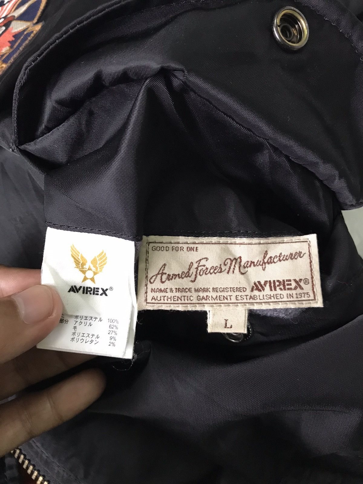 Avirex Avirex Flying Tiger Big Embroidered Bomber Jacket Size US L / EU 52-54 / 3 - 19 Thumbnail