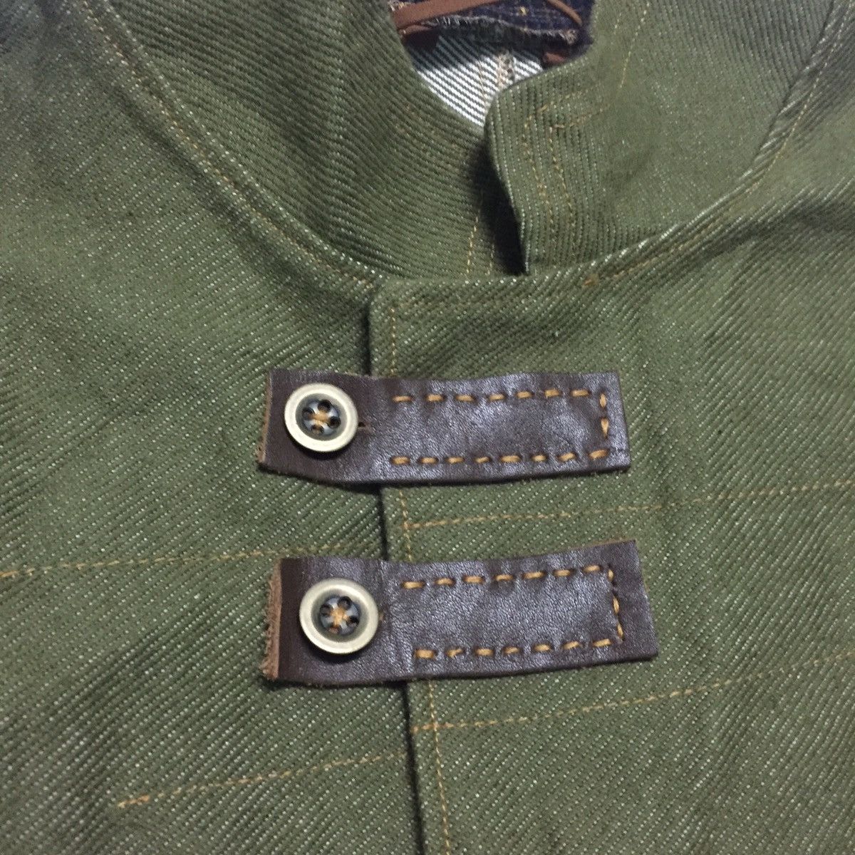Japanese Brand Military Distressed Jacket Material Like Jeans Size US L / EU 52-54 / 3 - 12 Thumbnail
