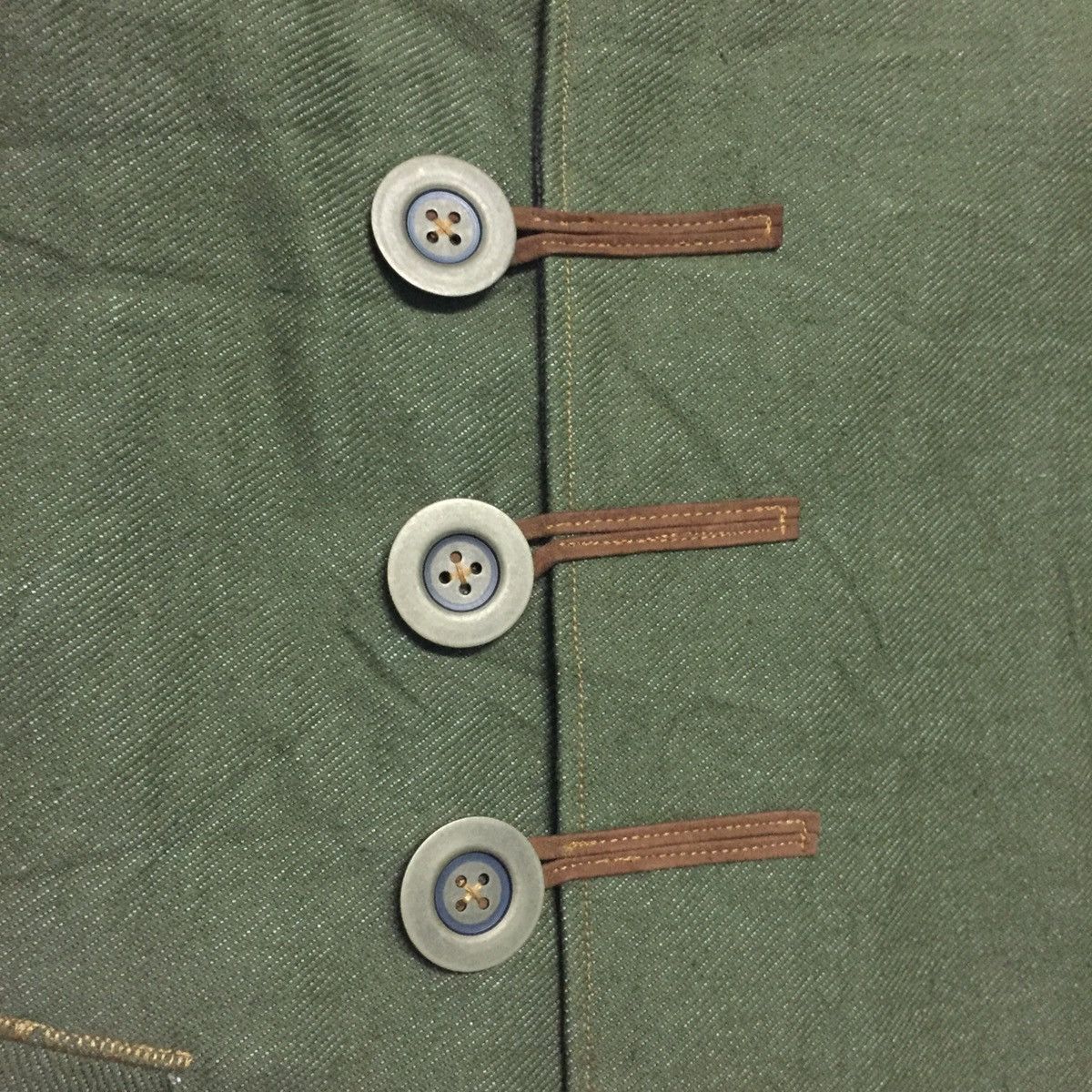 Japanese Brand Military Distressed Jacket Material Like Jeans Size US L / EU 52-54 / 3 - 13 Thumbnail