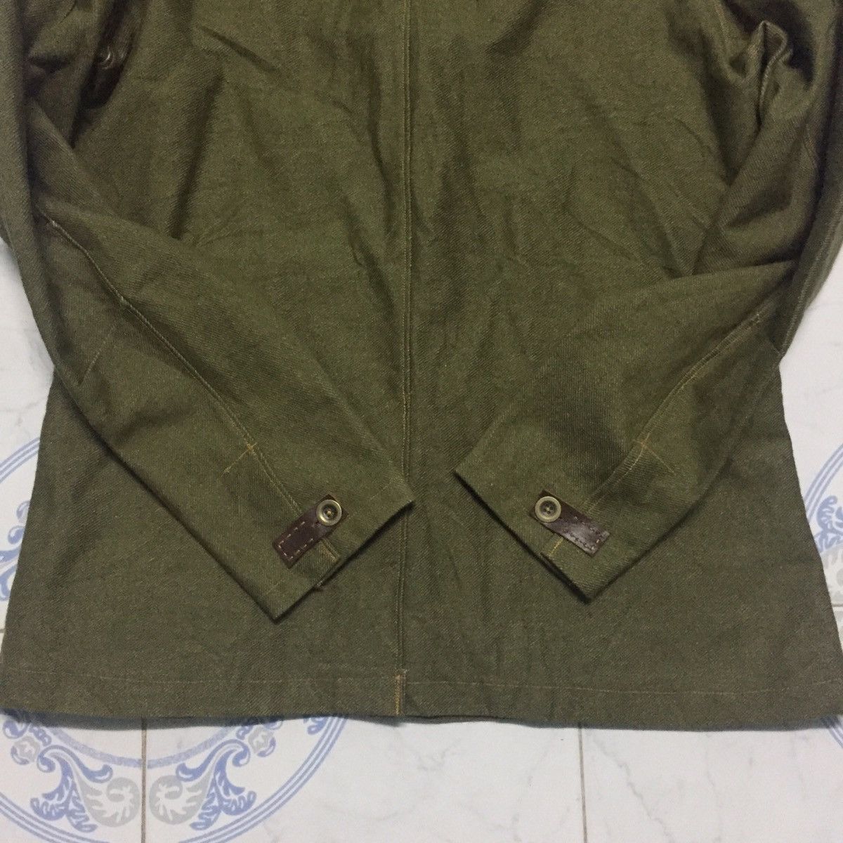 Japanese Brand Military Distressed Jacket Material Like Jeans Size US L / EU 52-54 / 3 - 8 Thumbnail
